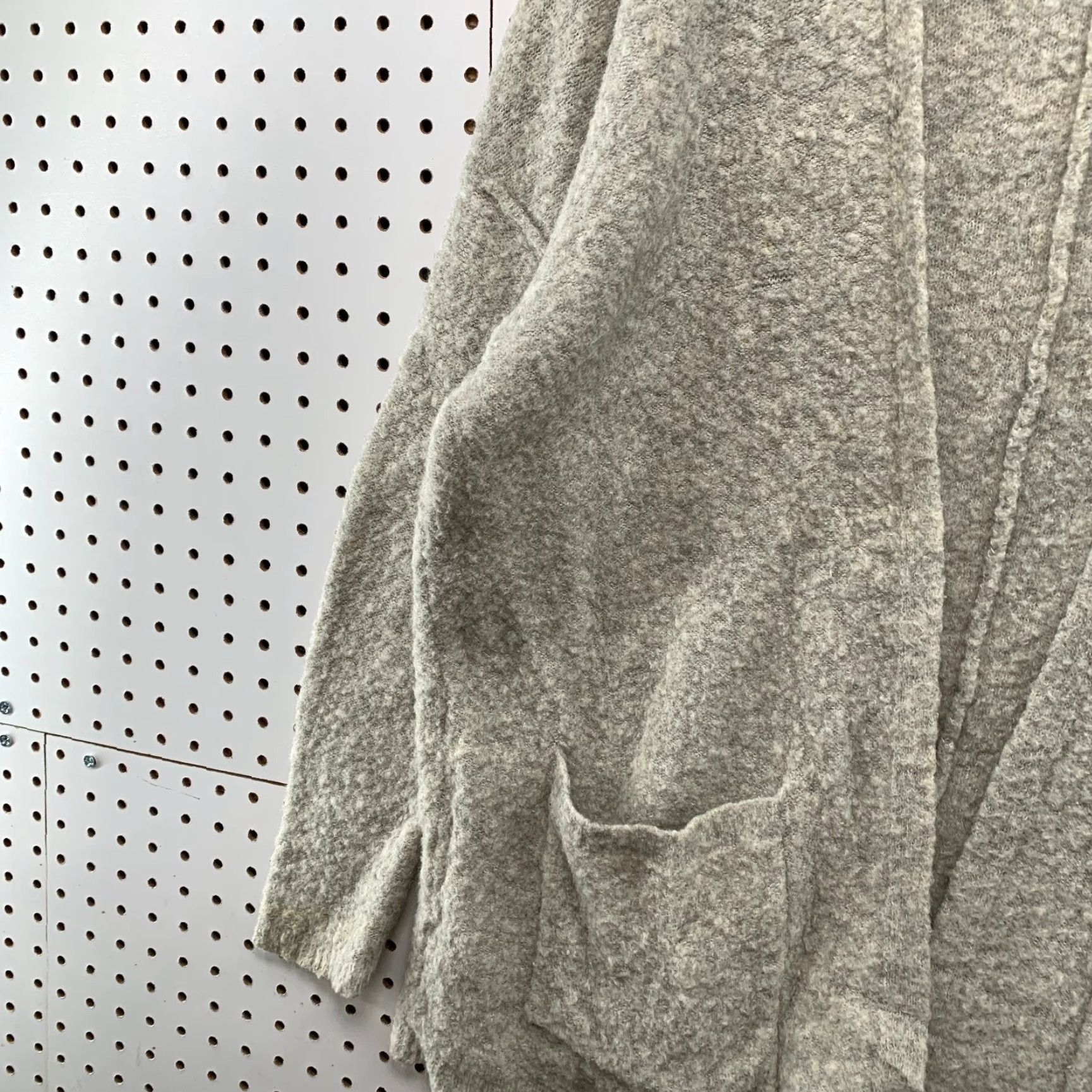 Free People Free People Cardigan Sweater Women's Small Gray Wool Mohair Open Oversize Pockets Knit V-Neck Casual Winter Fall Vintage No Size S / US 4 / IT 40 - 4 Thumbnail