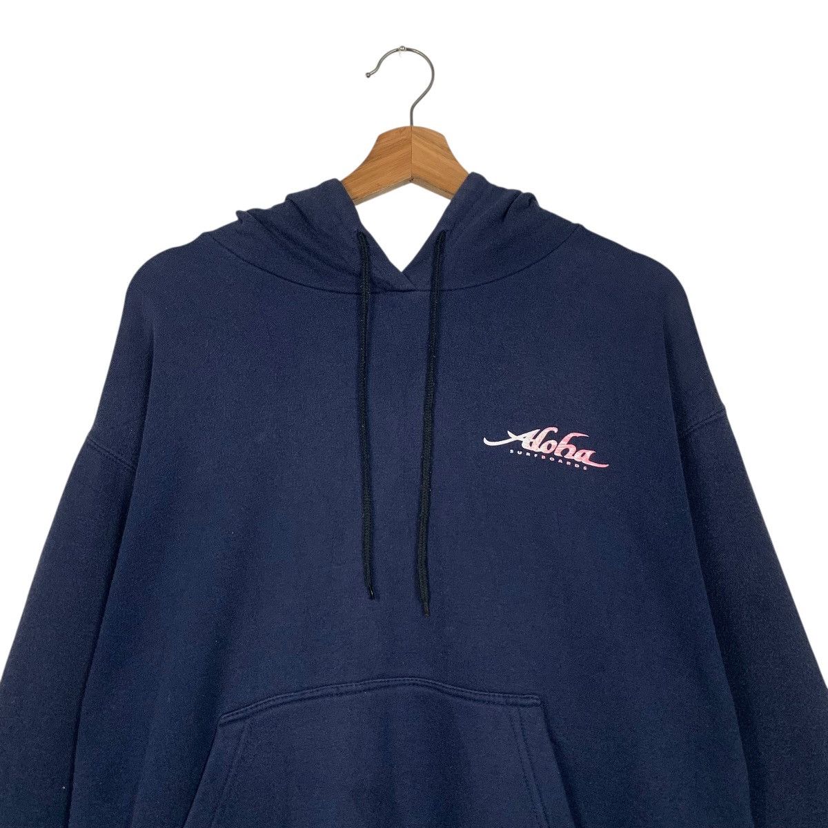 Vintage 90’s ALOHA Surfboards Pullover Hoodie Sweatshirt #3612-C165 Size US L / EU 52-54 / 3 - 12 Thumbnail