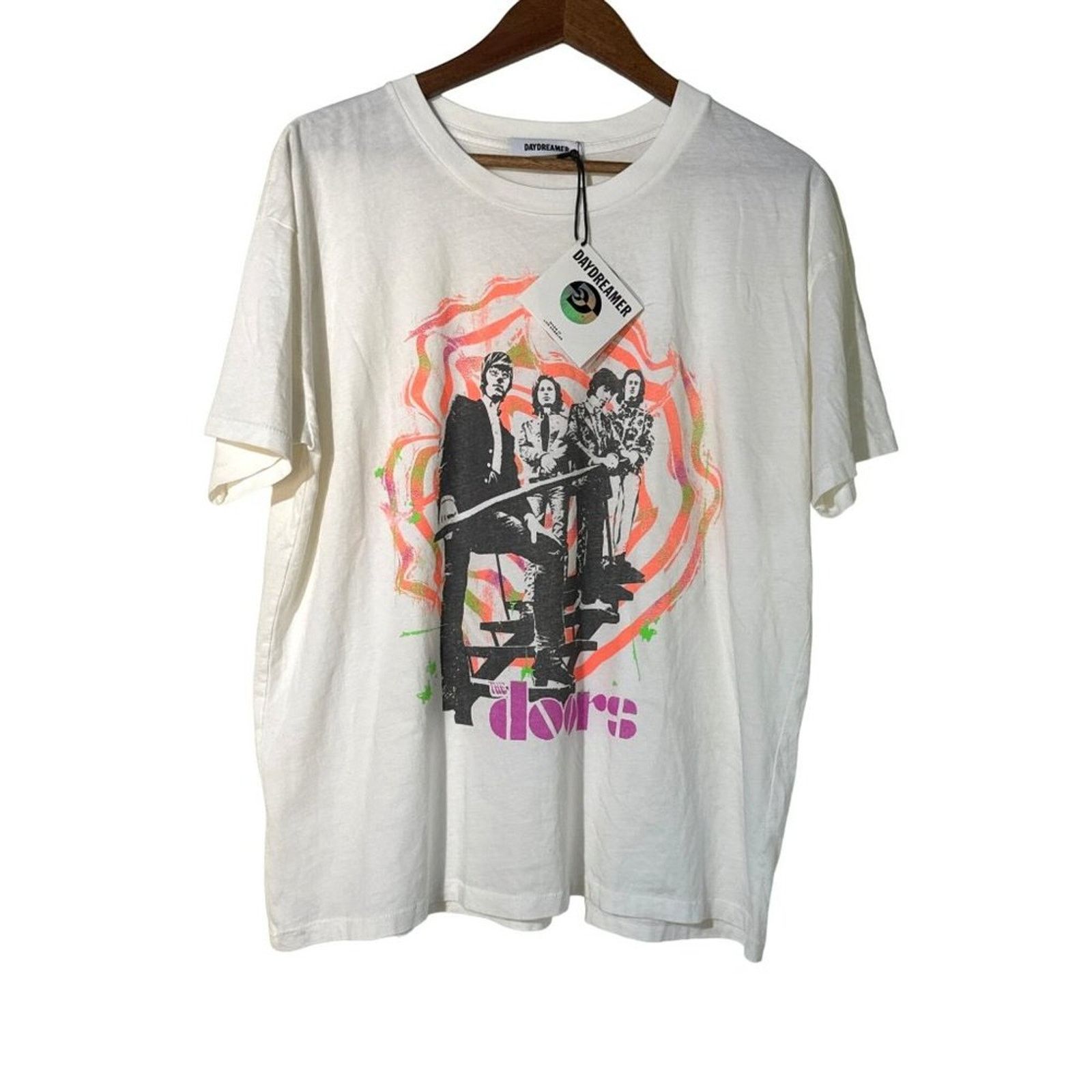 Daydreamer Daydreamer The Doors Spiral Merch Tee Vintage White Small Size S / US 4 / IT 40 - 2 Thumbnail
