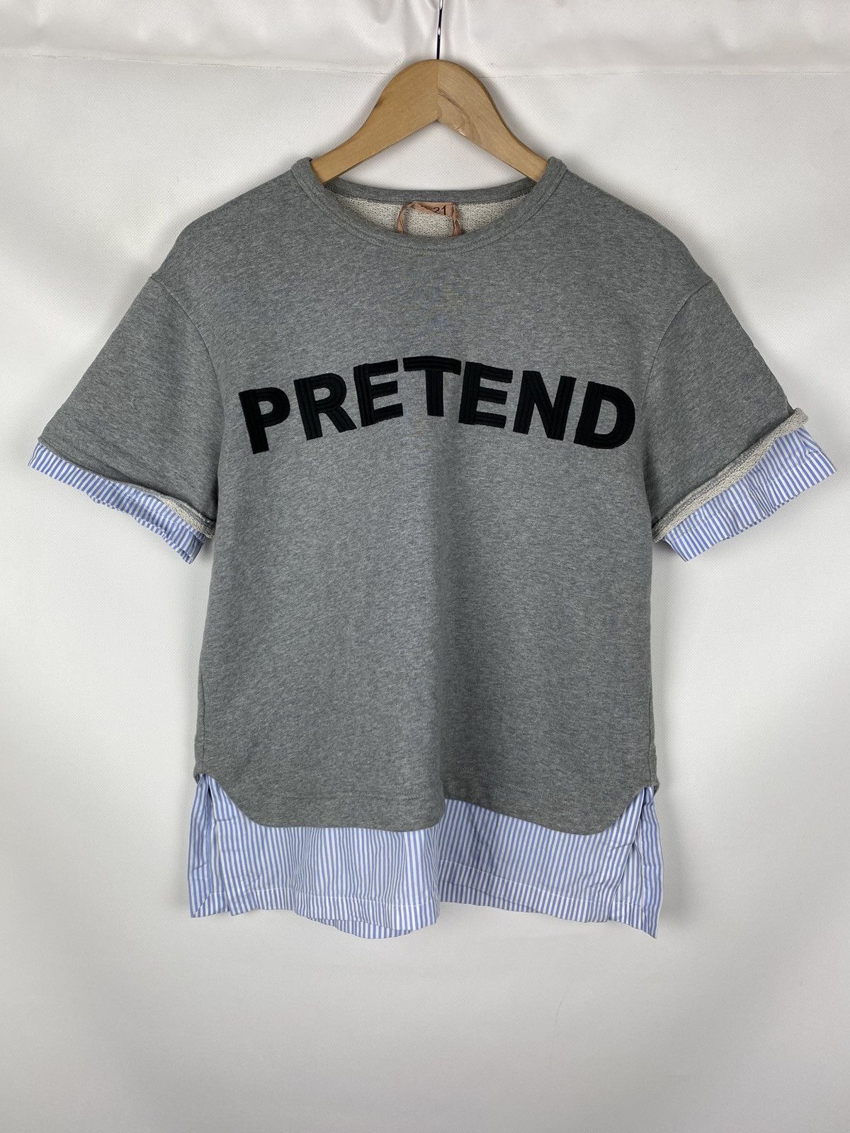 N21 N21 ladies big logo Pretend short sleeve sweatshirt pullover Size M / US 6-8 / IT 42-44 - 1 Thumbnail