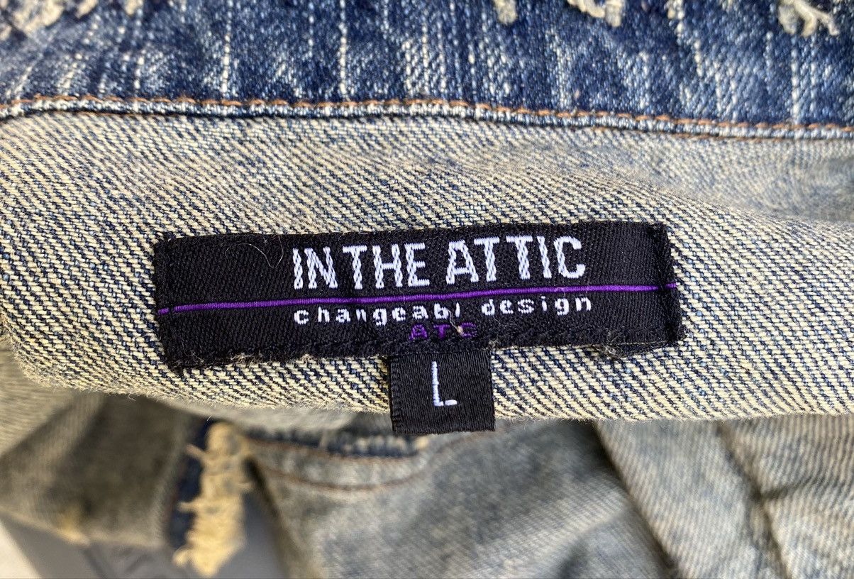In The Attic × Japanese Brand Punk Indigo Denim Distressed Embroidered Vest Size US M / EU 48-50 / 2 - 20 Thumbnail