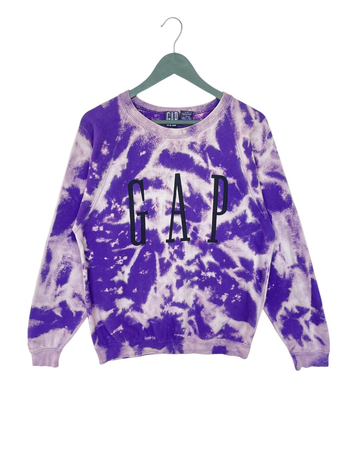 Vintage Vintage 90s Bleached Gap Sweatshirt Size L / US 10 / IT 46 - 1 Thumbnail