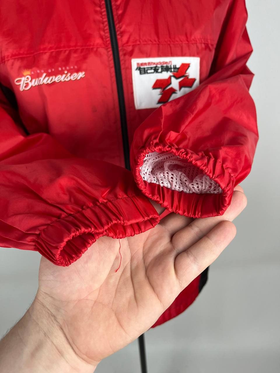 Budweiser × Vintage Manchester United Budweiser Offical Beer Red Jacket (0575) Size US L / EU 52-54 / 3 - 5 Thumbnail