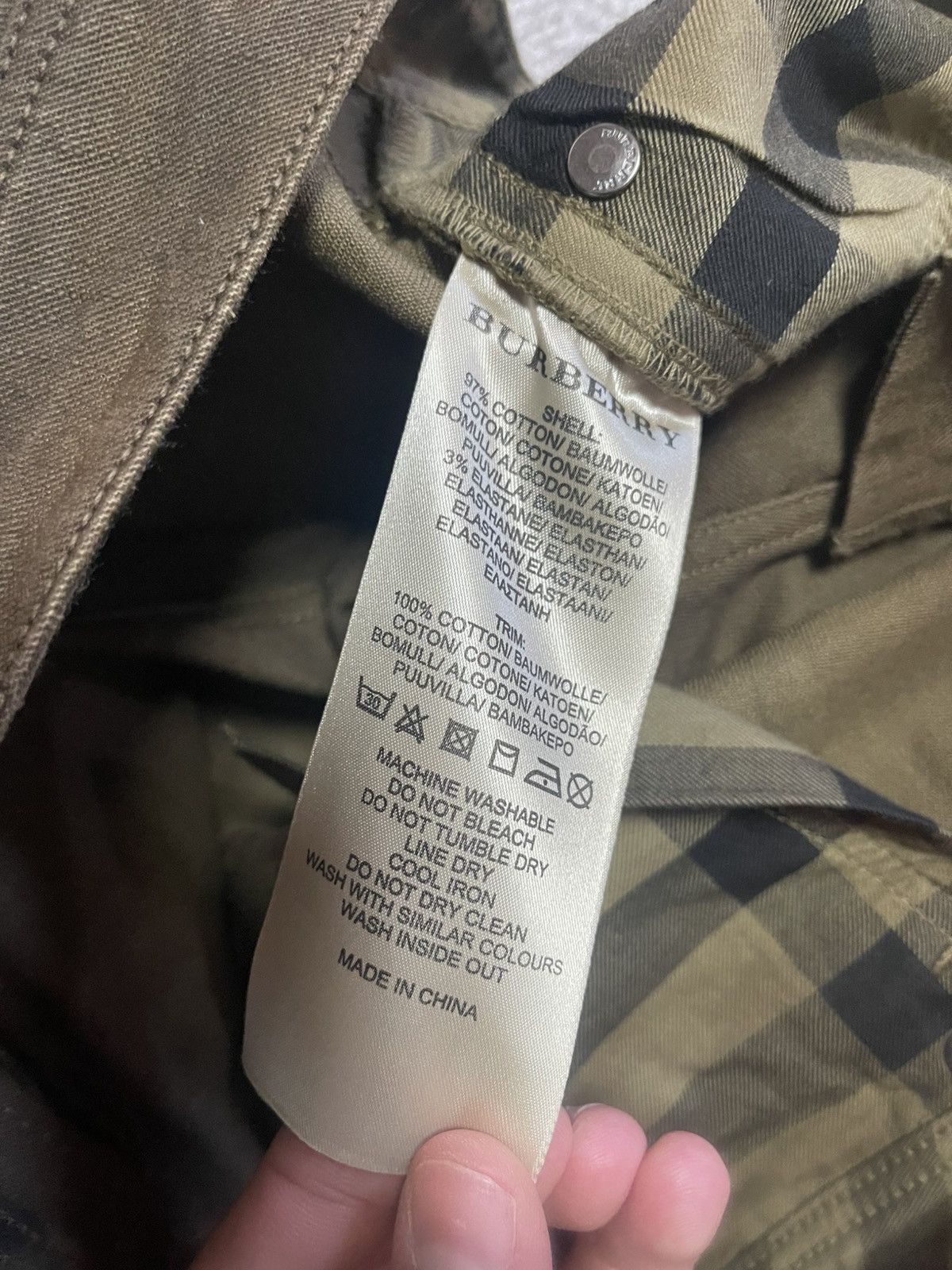 Burberry Burberry Brit Kensington Olive Tie Dye Low Rise Skinny 28 Size 24" / US 00 / IT 34 - 19 Thumbnail