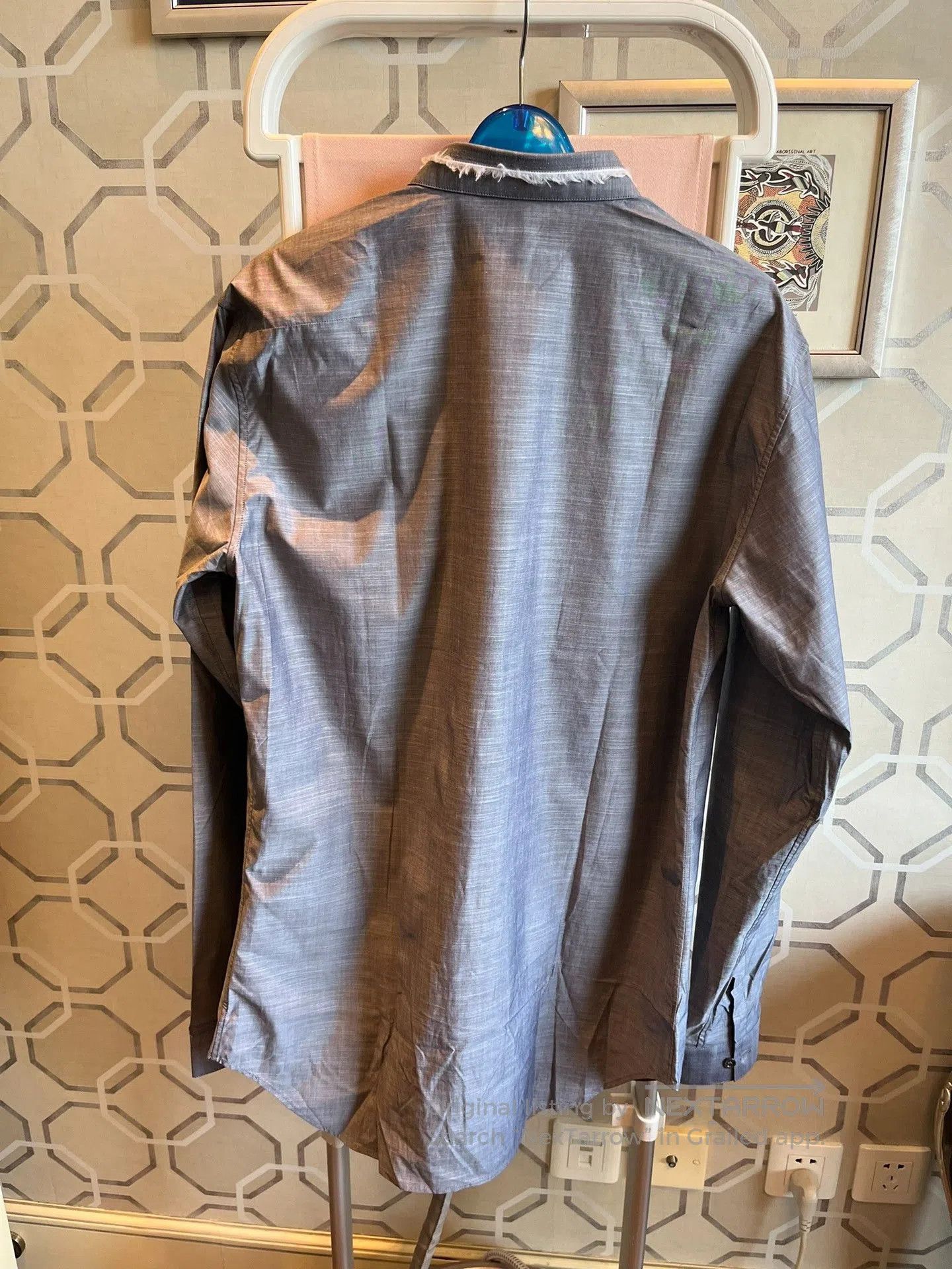 Dior Dior Lead Gray Cotton Shirt Size 39. Size US M / EU 48-50 / 2 - 8 Thumbnail