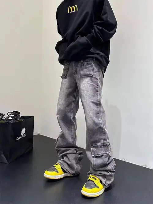 VIBE Vintage washed multi-pocket rare jeans Size US 32 / EU 48 - 6 Thumbnail