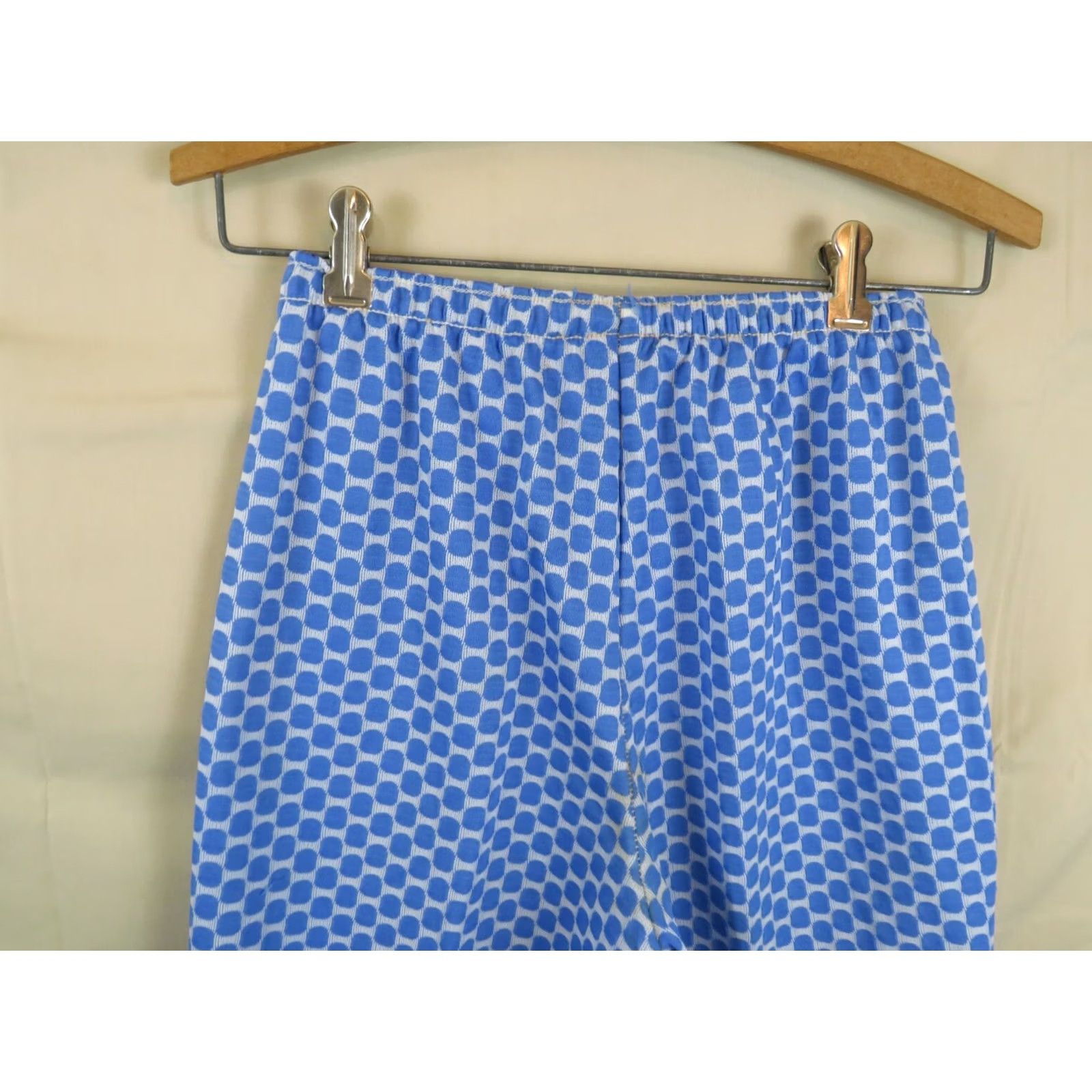 Vintage VINTAGE Girls Pants 1960-70's blue polyester 24-34 waist 30 distressed Size 42" / US 20 - 4 Thumbnail