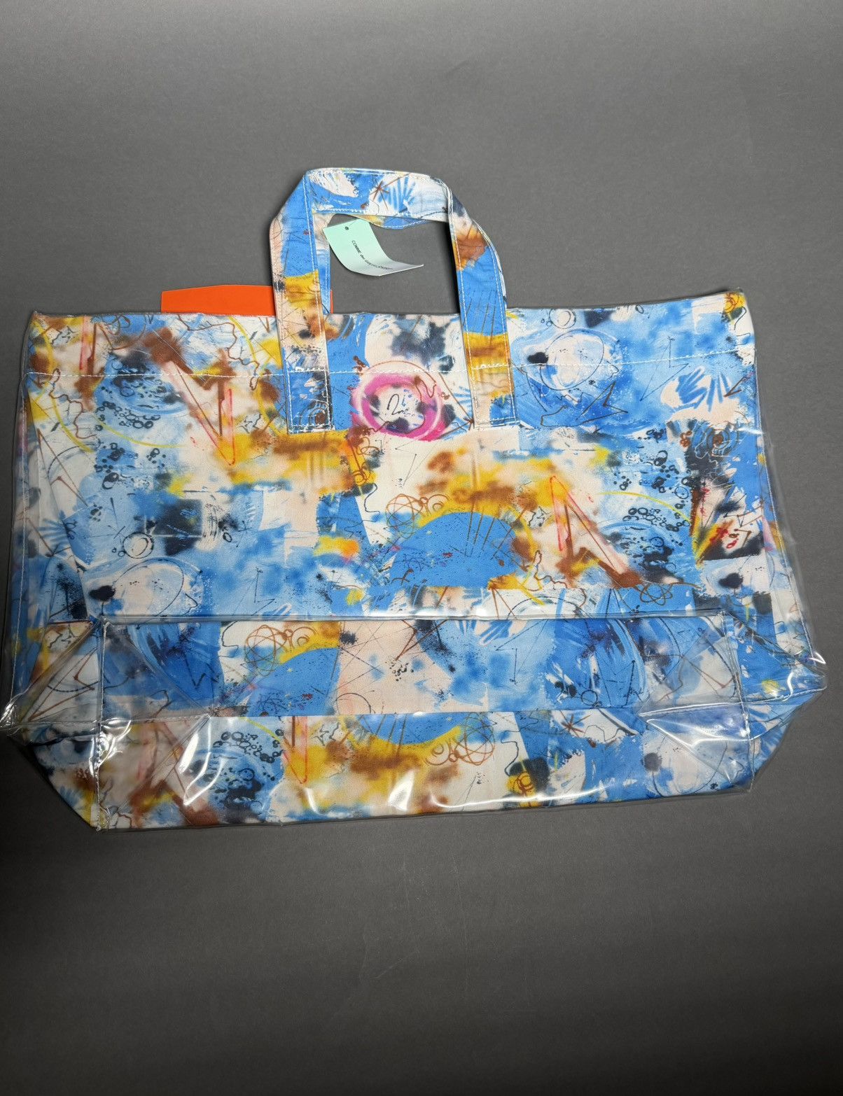 Comme des Garcons SIGNED COMME DES GARÇONS X FUTURA GRAFFITI PVC TOTE BAG Size ONE SIZE - 3 Thumbnail