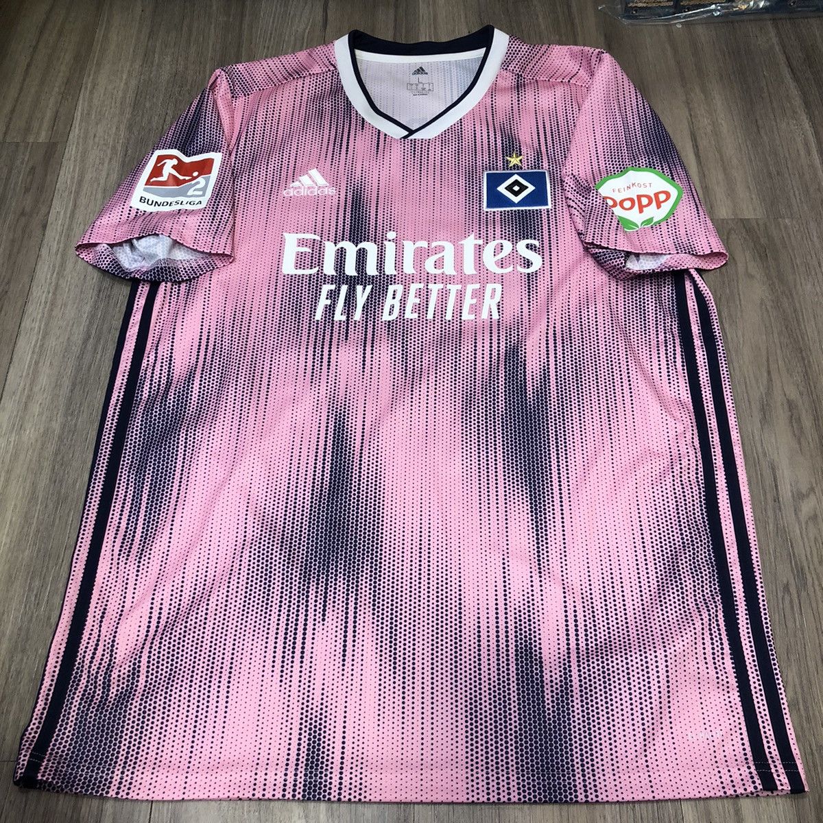 Adidas Hamburger SV 19/20 away shirt #14 Hunt Size US L / EU 52-54 / 3 - 1 Thumbnail