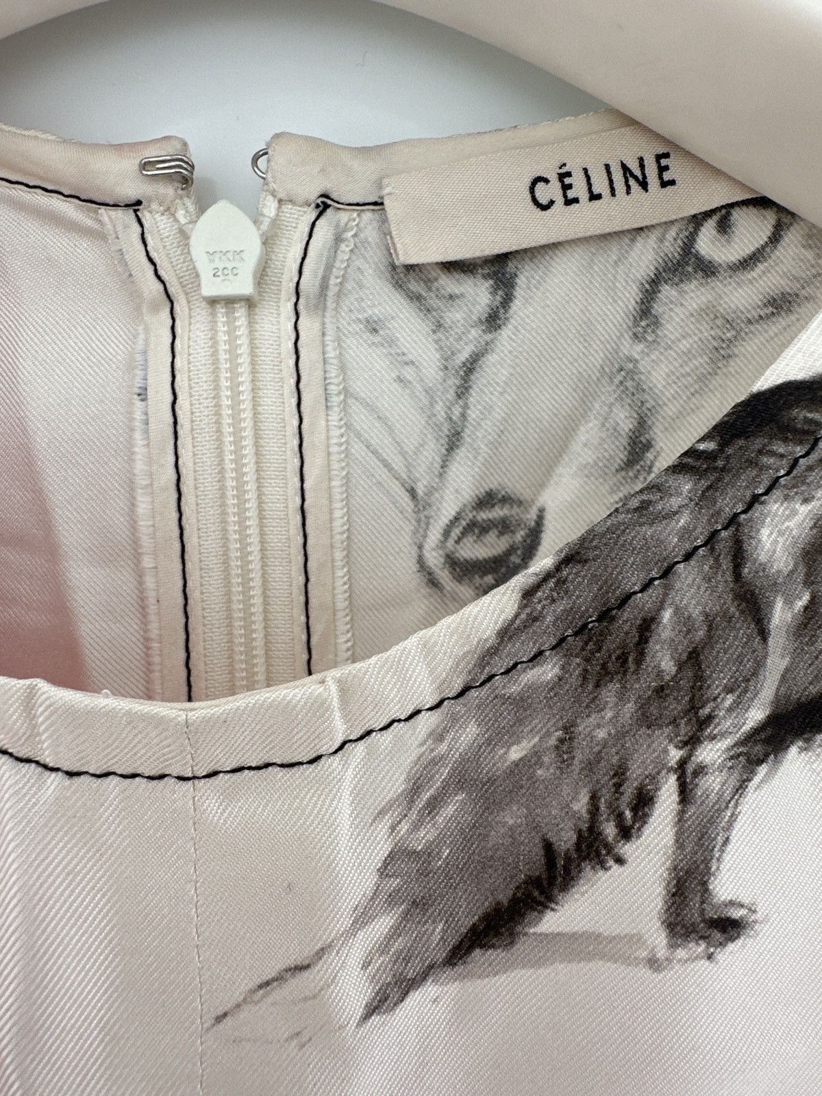 Celine Celine Phoebe Philo 2015 Fox Print Dress Size S / US 4 / IT 40 - 3 Thumbnail