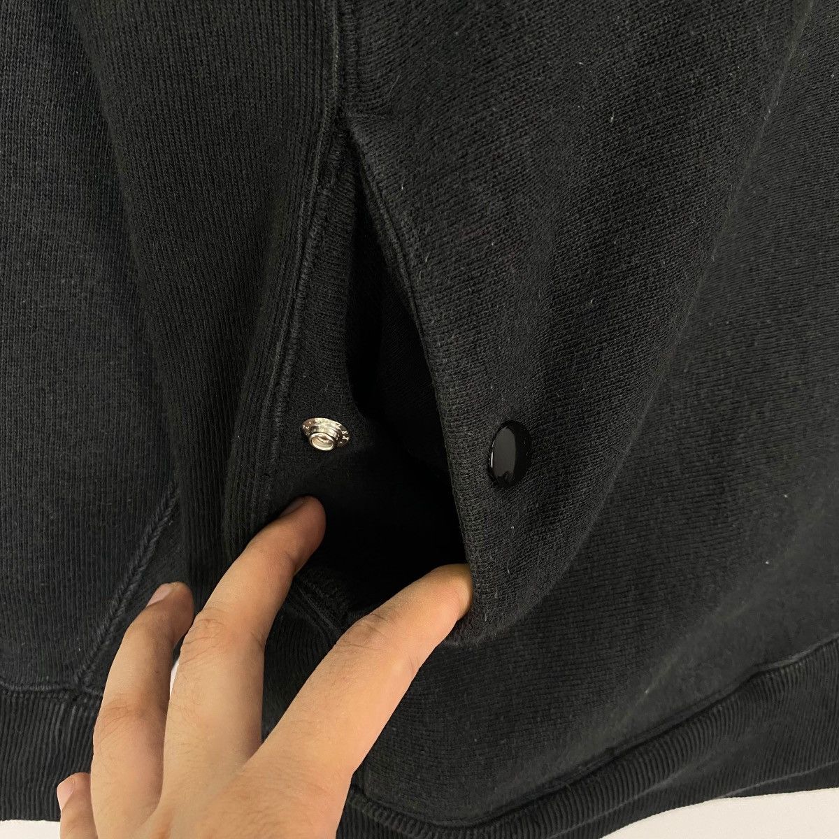Vintage Vintage Champion Hoodie Sweatshirt Small Embroidery Black Size US M / EU 48-50 / 2 - 6 Thumbnail
