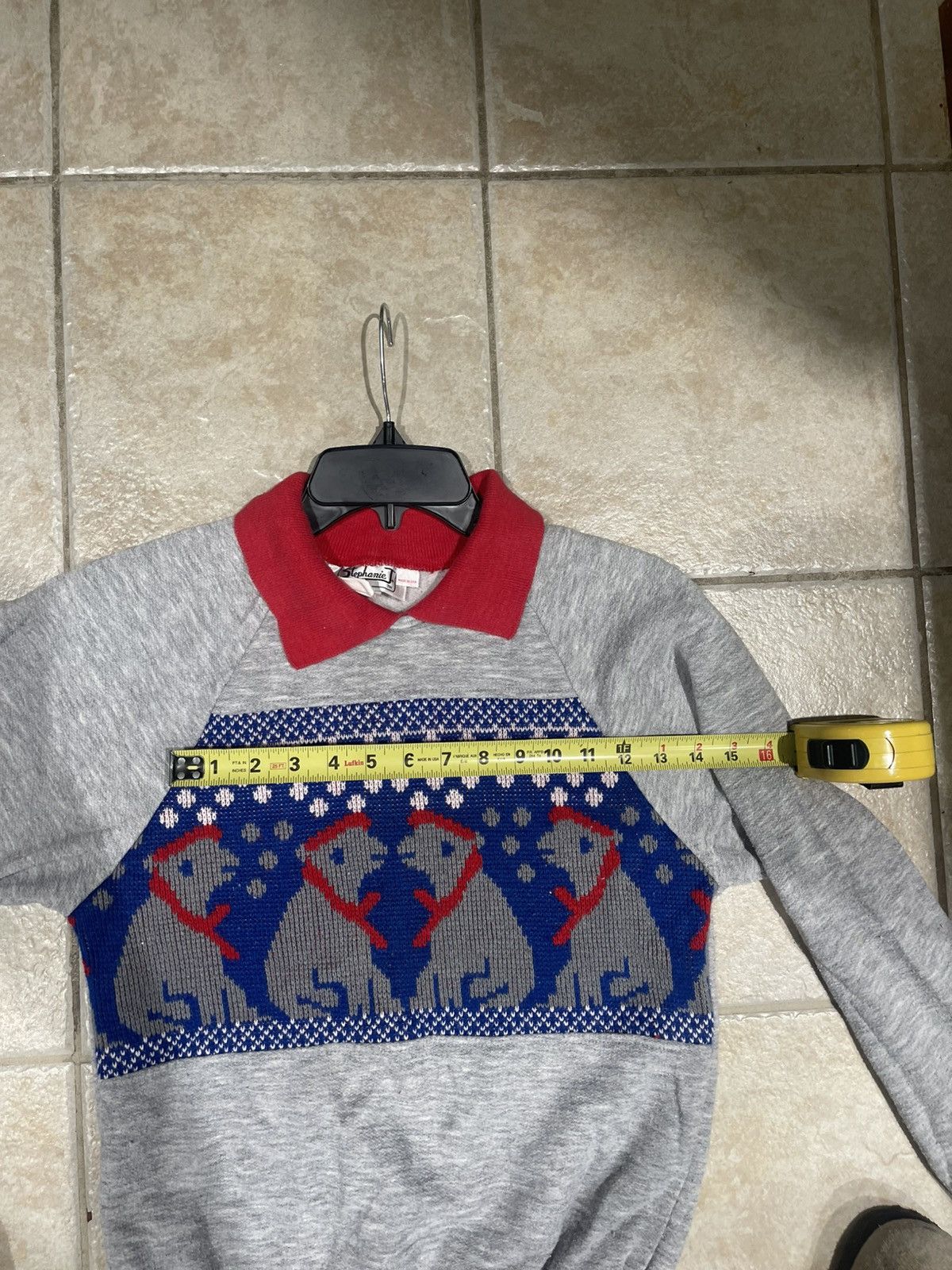 Other Vintage Collared Sweatshirt Sweater Cross Stitch Size S / US 4 / IT 40 - 7 Thumbnail
