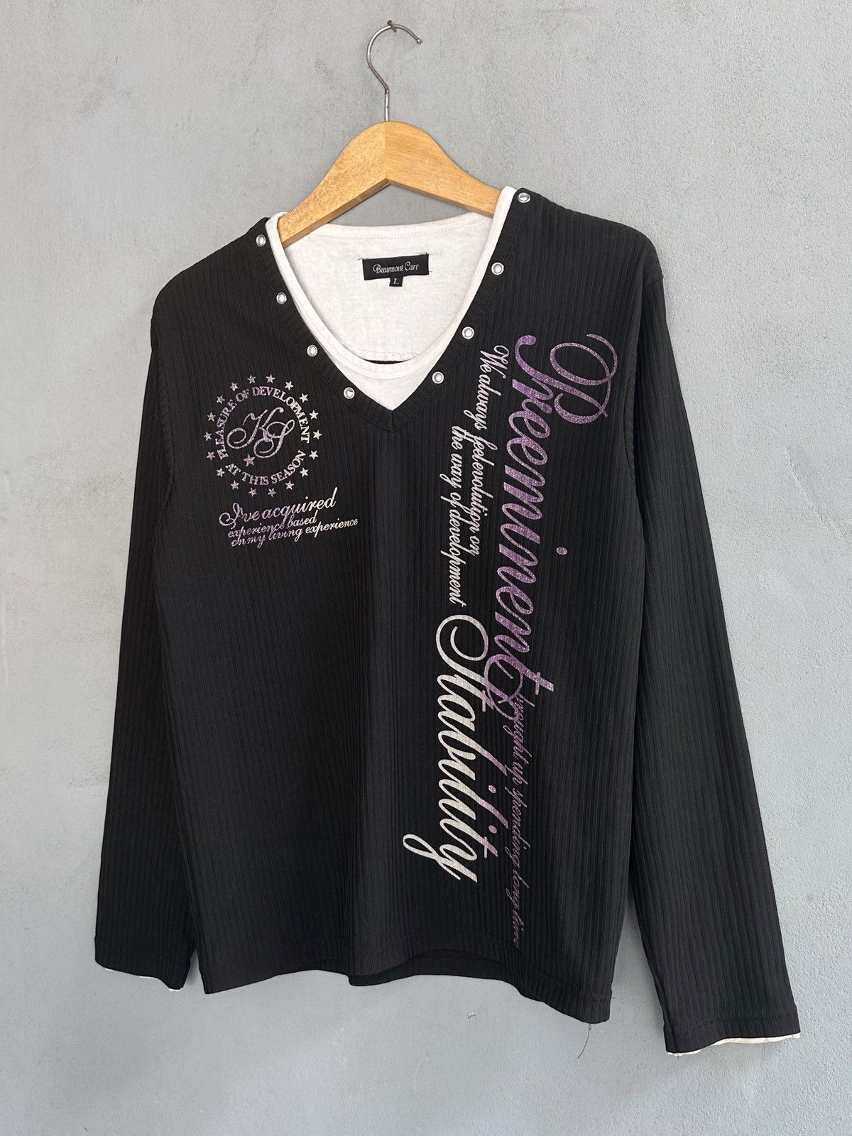 Japanese Brand Japanese Beaumontcarr Poem Long Sleeve ifsix lgb style Size US M / EU 48-50 / 2 - 2 Thumbnail