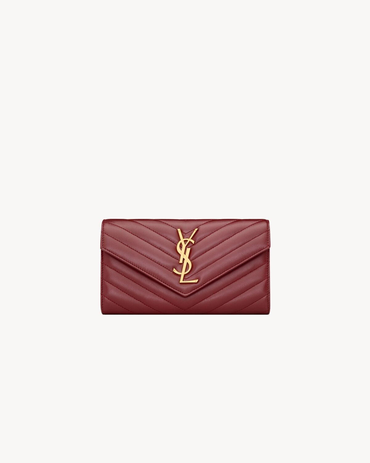 Cassandre Large Flap Wallet add a chain and wear like a bag