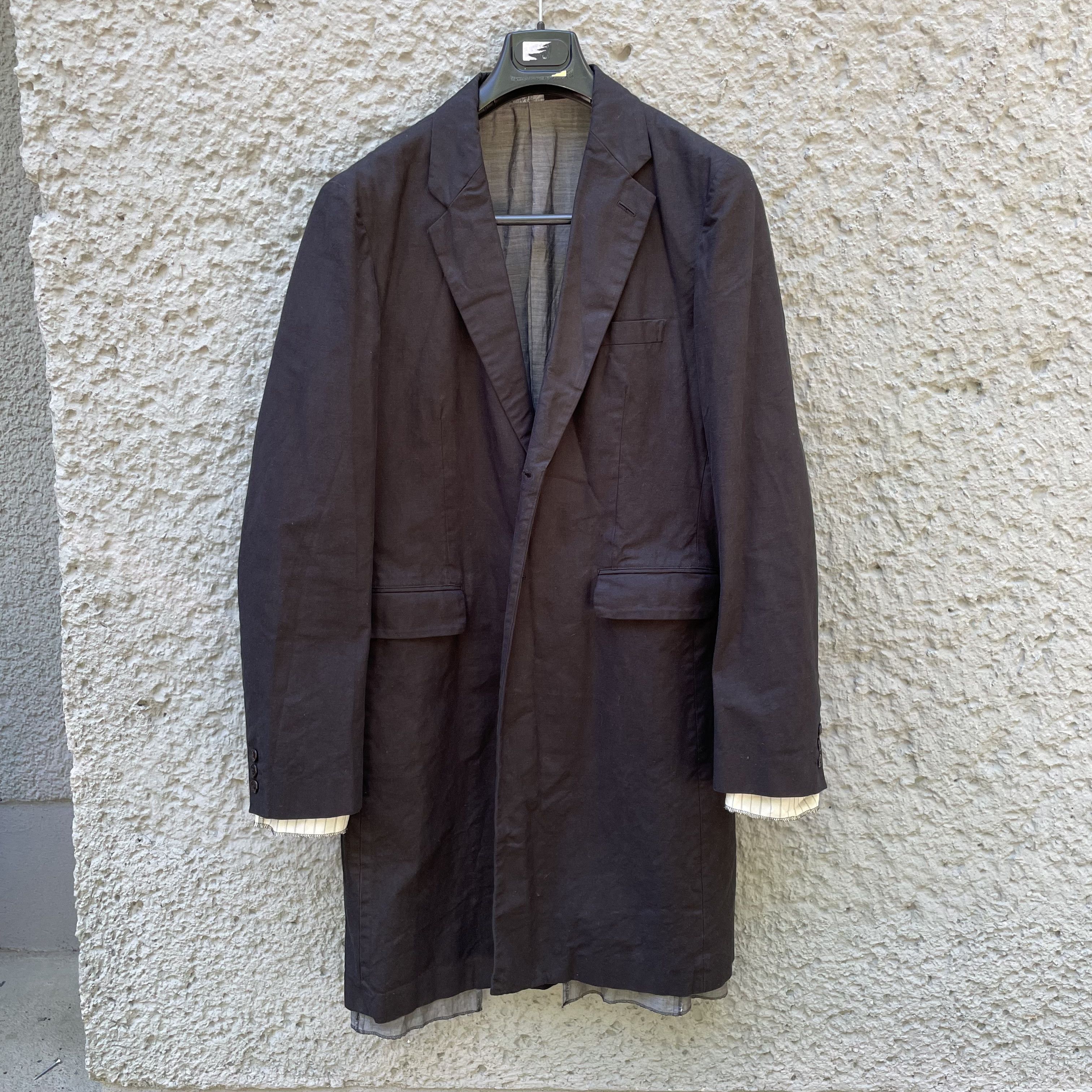 Comme des Garcons CDG Comme des Garçons Black Double Layered Coat Jacket S/S14 Size US L / EU 52-54 / 3 - 1 Thumbnail