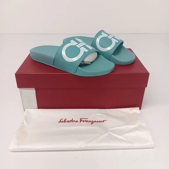 Salvatore Ferragamo Salvatore Ferragamo Groovy Dual Gancini Slides - Size 6 Size US 6 / IT 36 - 1 Thumbnail