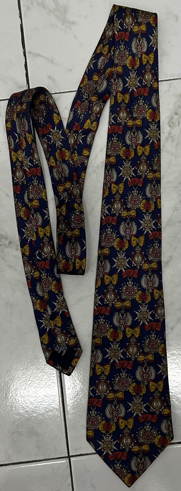 Chanel VINTAGE CHANEL MULTICOLOUR TIE Size ONE SIZE - 1 Thumbnail