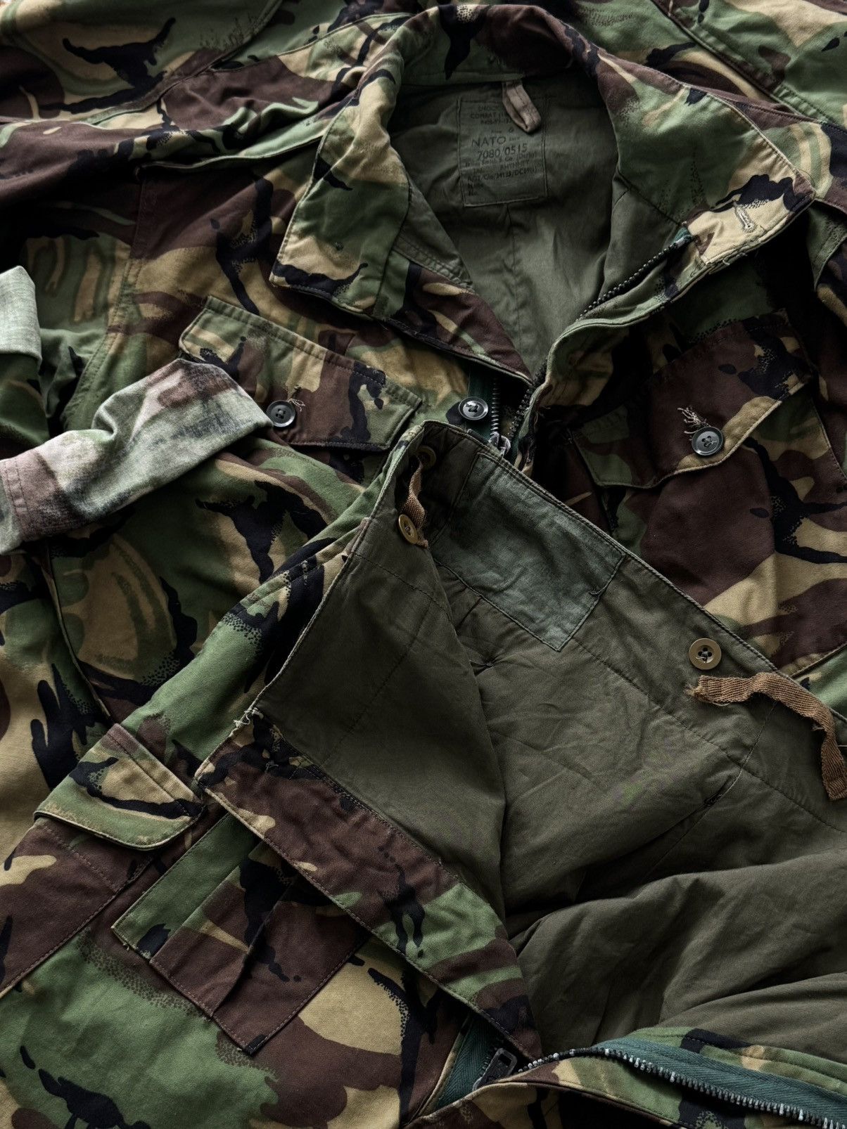 Japanese Brand 1968 Pattern Vintage British Army DPM Camo Combat Suit Size US L / EU 52-54 / 3 - 4 Thumbnail
