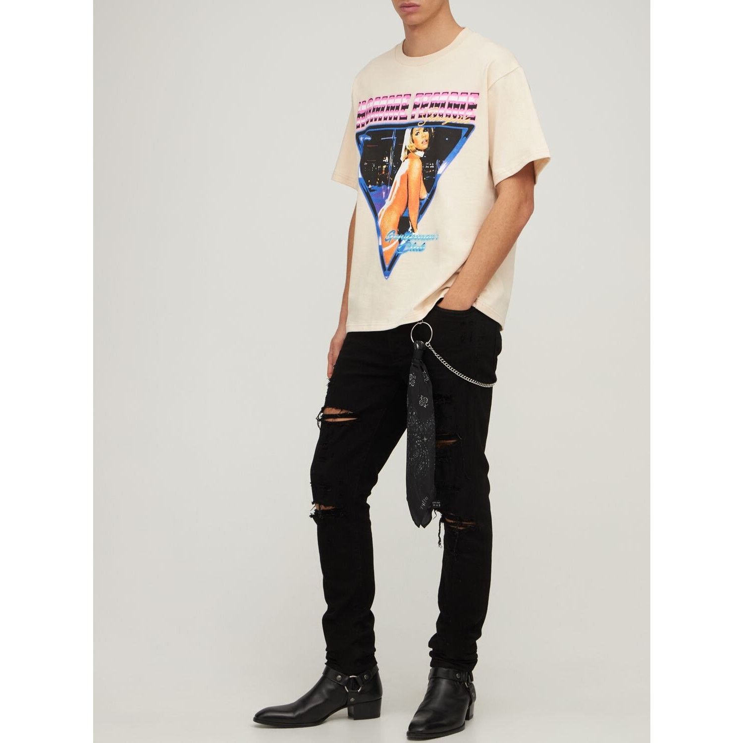 Homme + Femme La Homme + Femme Showgirls Relaxed Fit Heavyweight Tee T-Shirt Size US XL / EU 56 / 4 - 2 Thumbnail