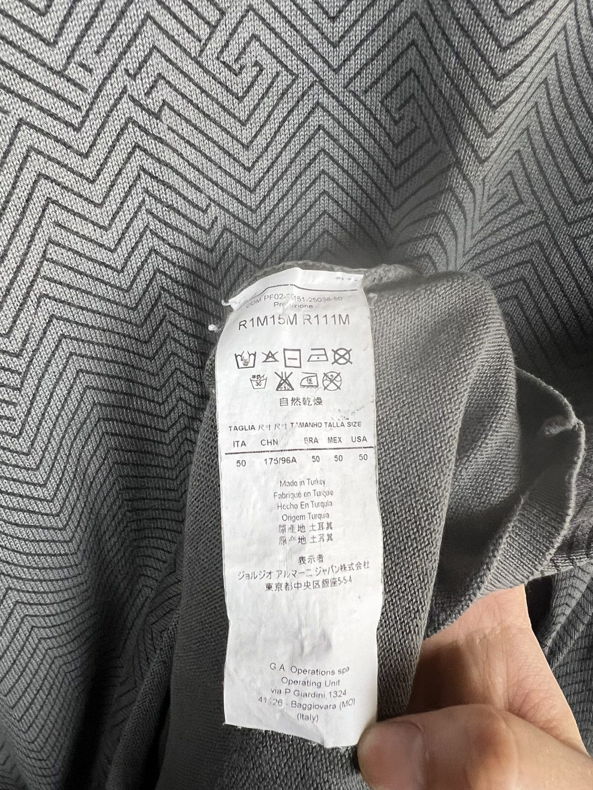 Giorgio Armani Giorgio Armani sweatshirt asymmetrical geometric print Size US M / EU 48-50 / 2 - 7 Thumbnail