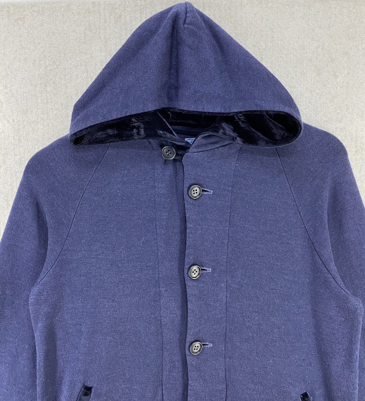Blue Blue Japan Vintage Blue Blue Japan Pure Indigo Women Hoodie Button Up Size ONE SIZE - 4 Thumbnail