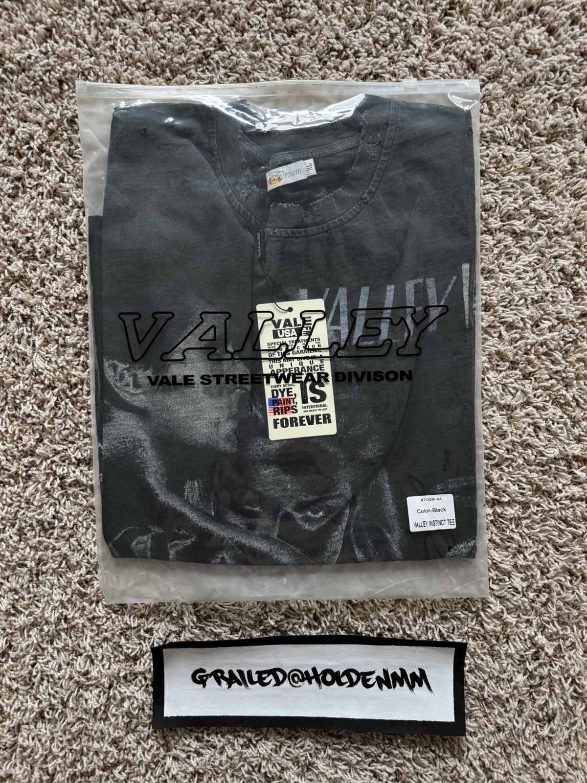 Vale Vale Forever Valley Instinct Tee Black Size US XL / EU 56 / 4 - 12 Thumbnail
