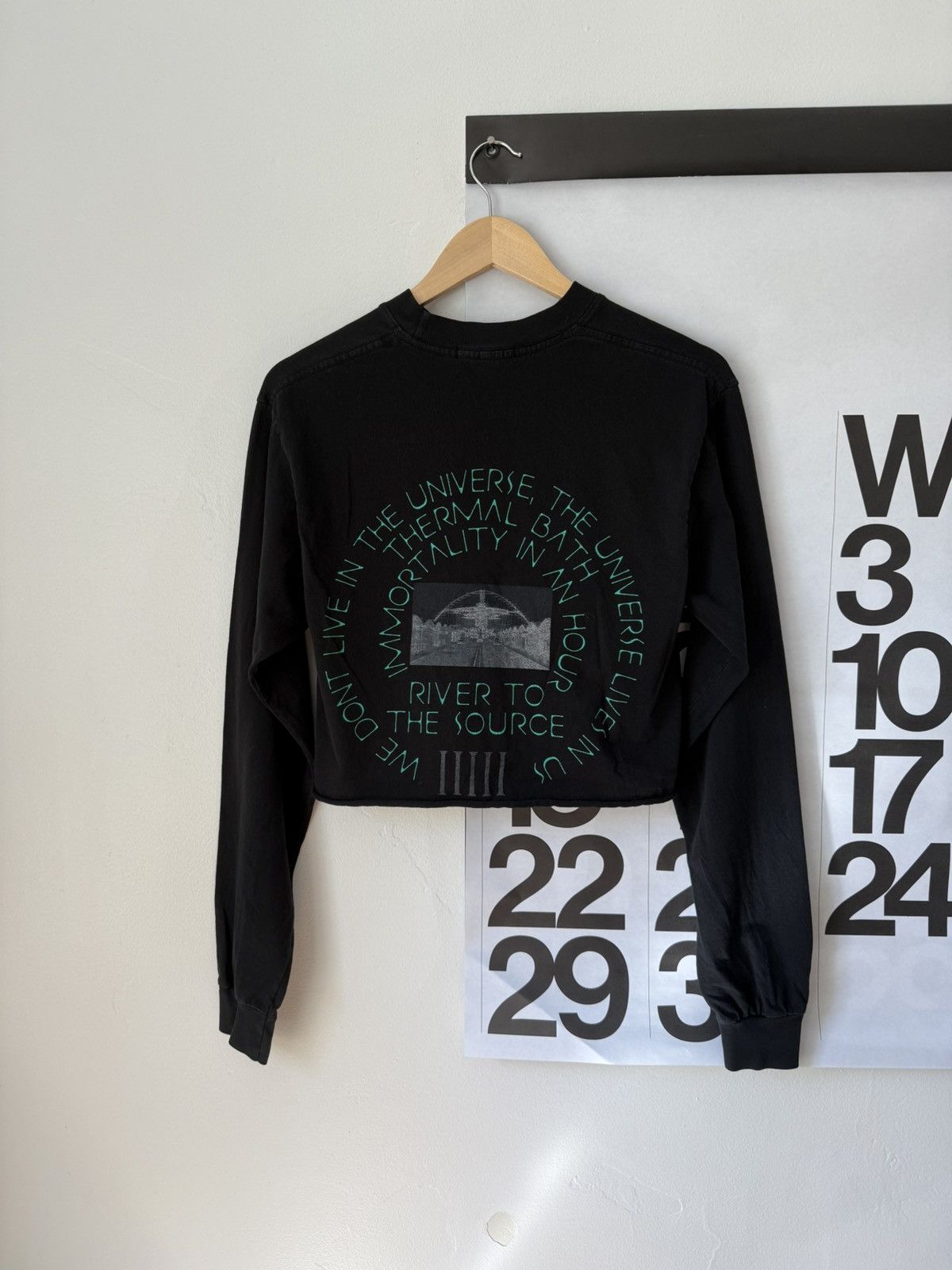 Total Luxury Spa ‘A River To The Source’ Long Sleeve Tee - Cropped Hem Size S / US 4 / IT 40 - 1 Thumbnail
