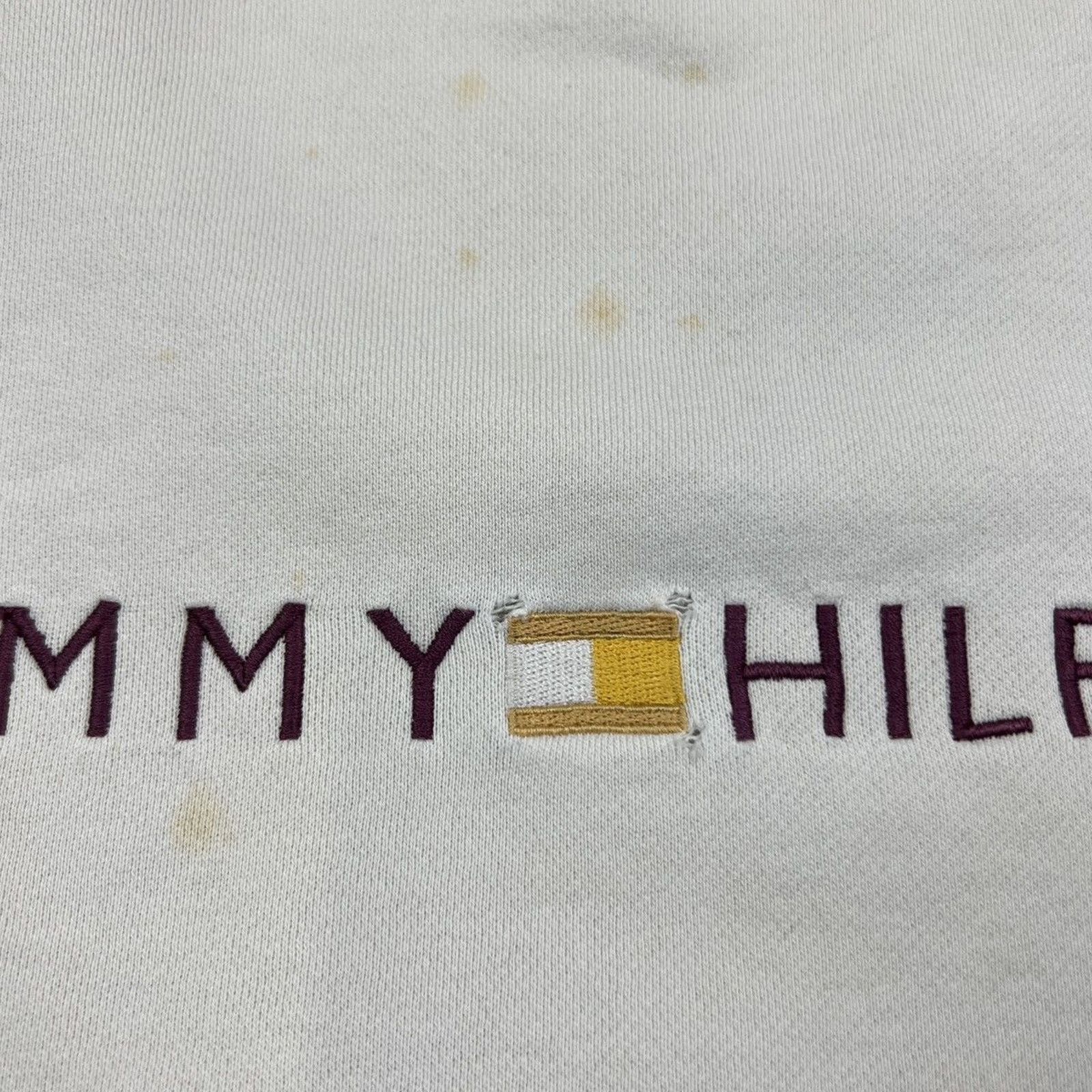 Tommy Hilfiger × Vintage Vintage 90s Tommy Hilfiger Sweatshirt XL Tommy Flag Pullover Size US XL / EU 56 / 4 - 3 Thumbnail