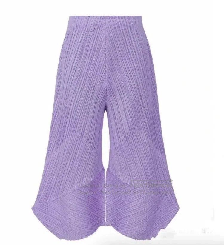 Issey Miyake Issey Miyake size:3 Purple Trousers Size 22" - 6 Thumbnail