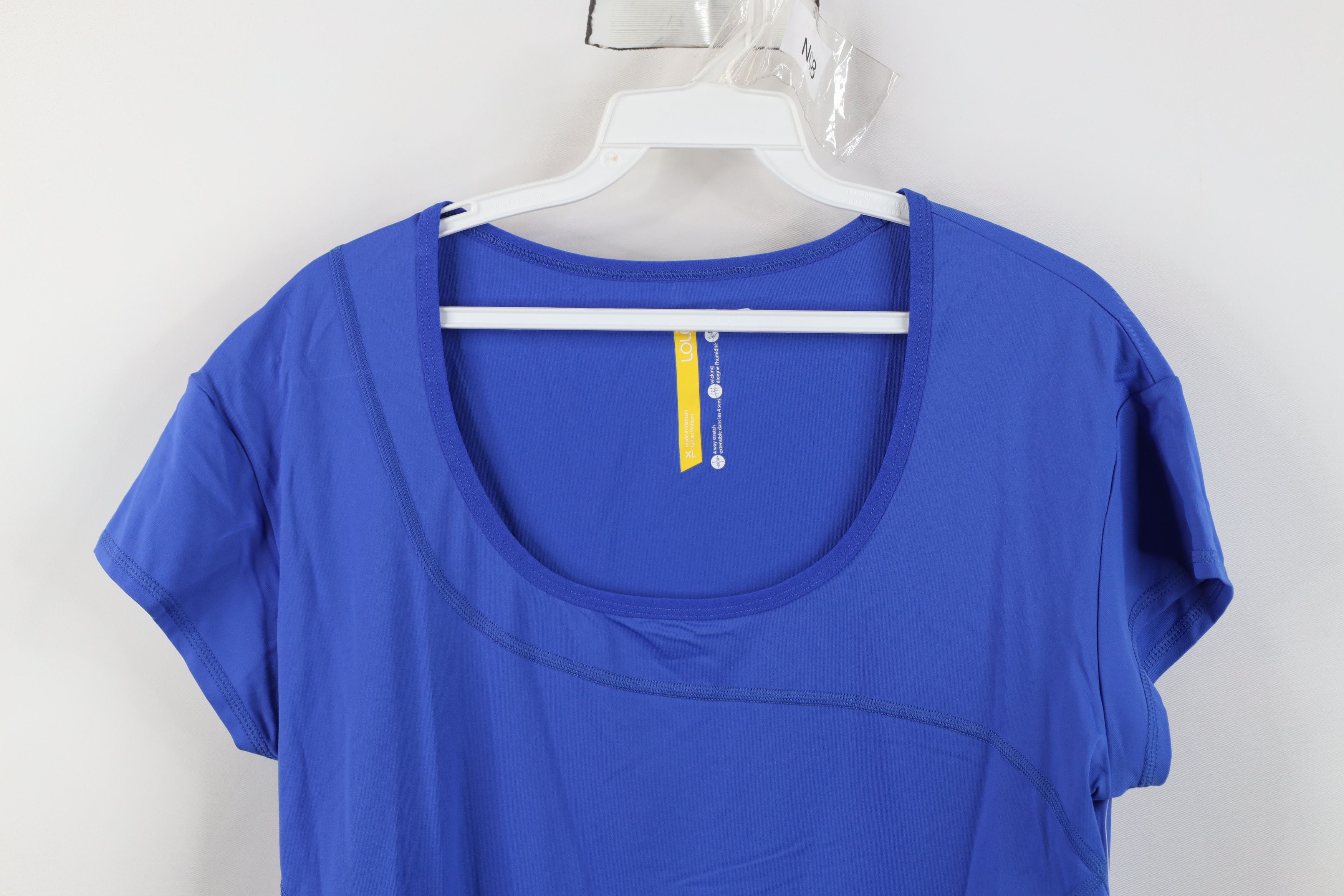 Vintage New Lole Knit Cardio Running Jogging Yoga Gym T-Shirt Blue Size XL / US 12-14 / IT 48-50 - 2 Thumbnail