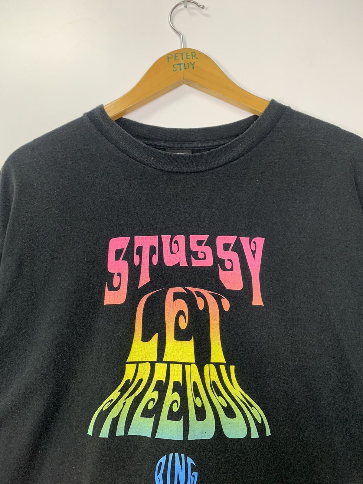Stussy × Vintage Vintage Stussy let Freedom t-shirt Size US L / EU 52-54 / 3 - 3 Thumbnail