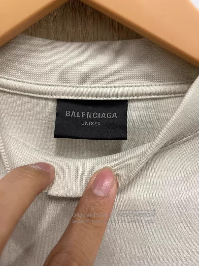 Balenciaga Balenciaga Tape Embroidered Short Sleeve T-Shirt Size US S / EU 44-46 / 1 - 3 Thumbnail