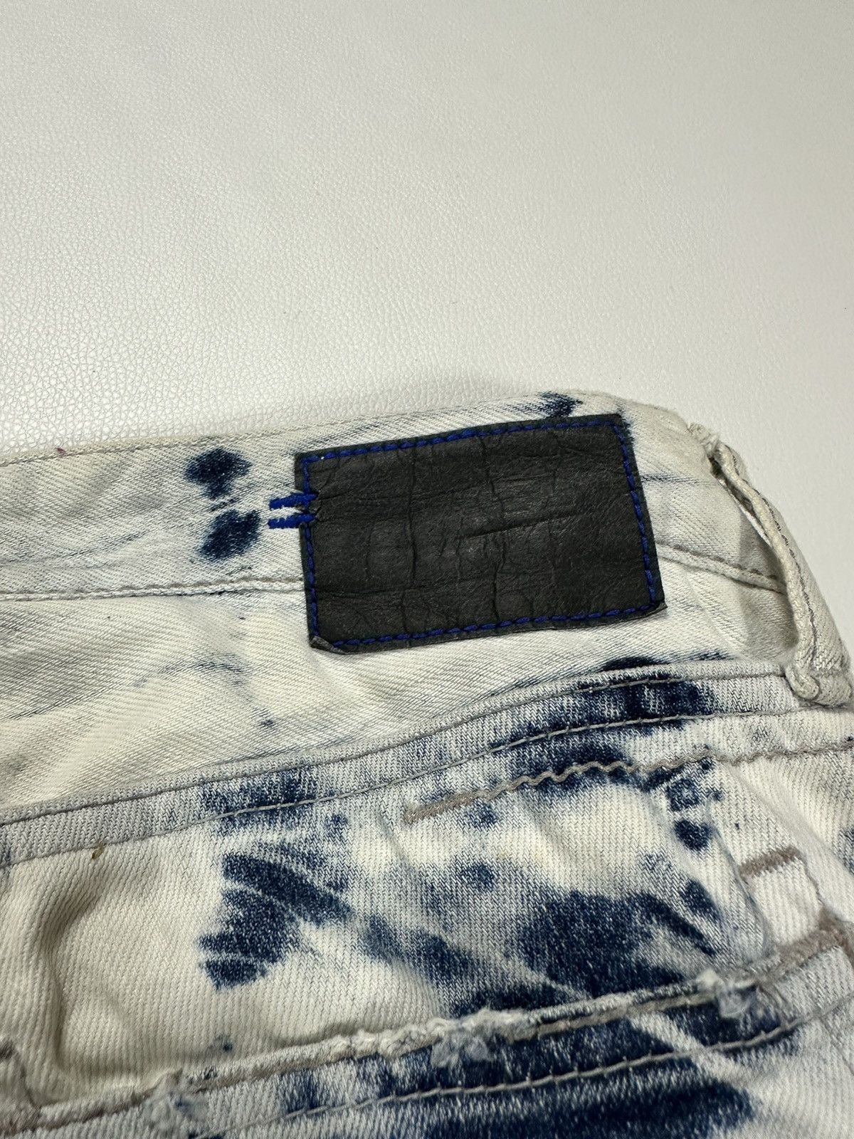 Japanese Brand Civarize Acid Wash Skinny Jeans Pants Size US 29 - 13 Thumbnail