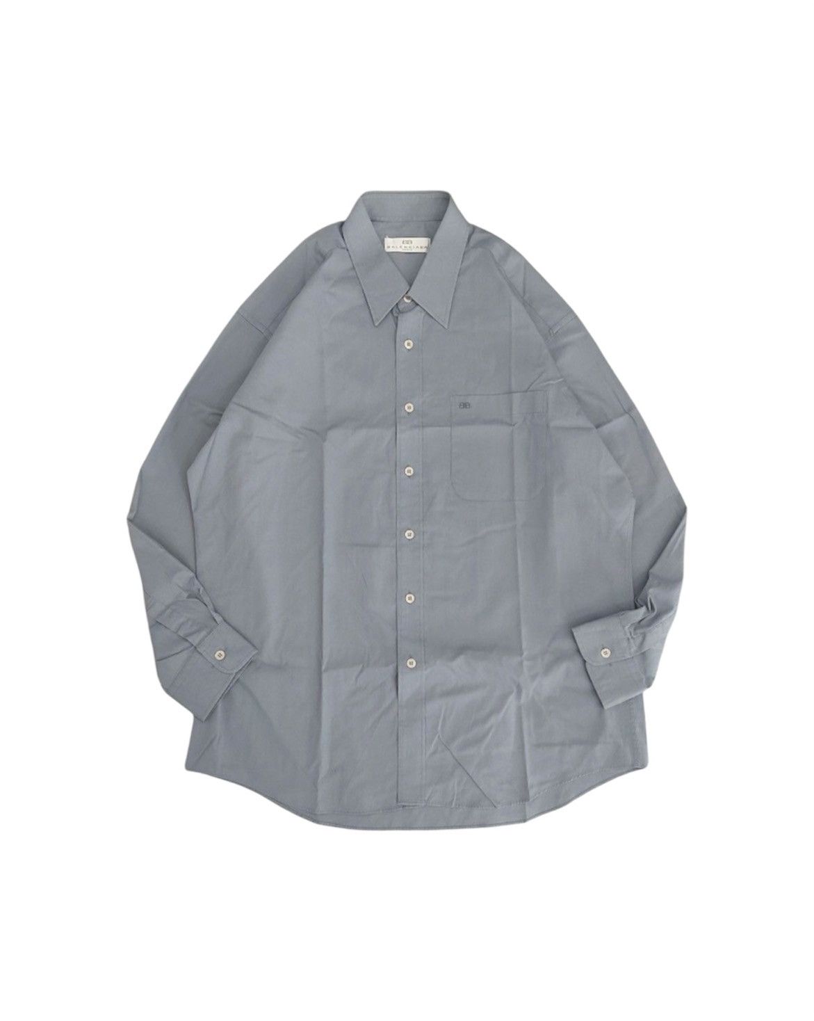 Balenciaga Vintage Balenciaga Long Sleeve Shirt Size US L / EU 52-54 / 3 - 1 Thumbnail
