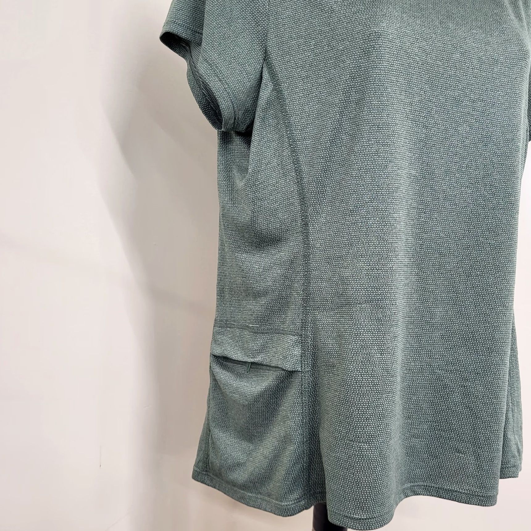 Vintage The American Outdoorsman Shirt Women L Sage Green Short Sleeve Casual Knit Polyester Basic Summer Outdoor Size L / US 10 / IT 46 - 5 Thumbnail