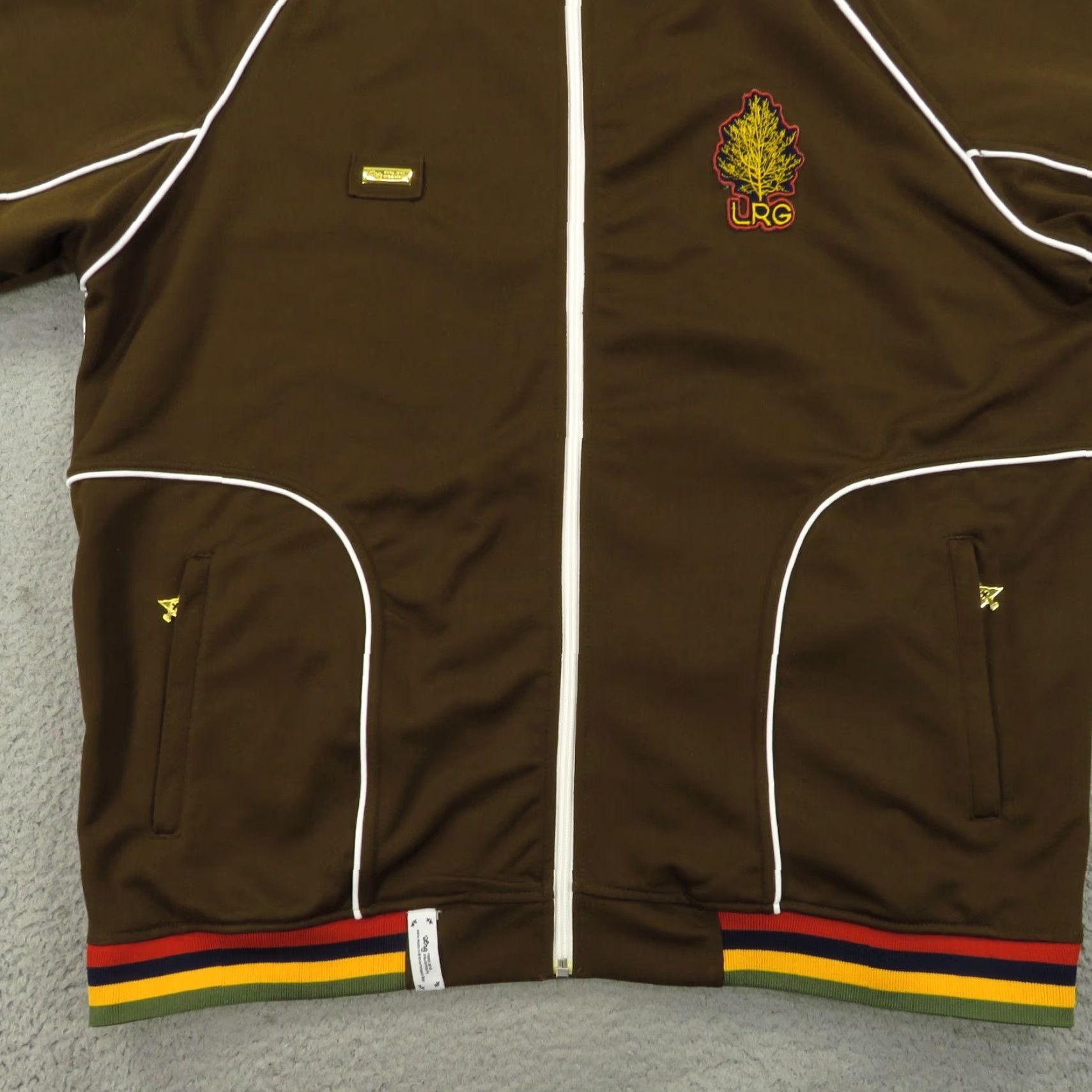 Vintage LRG Bomber Jacket XXXL Men Y2K Full Art Back Graphic Vintage 90s Hip Hop Sports Animals Zipper Pockets All Seasons Fall Spring Summer Winter Size US XXL / EU 58 / 5 - 3 Thumbnail