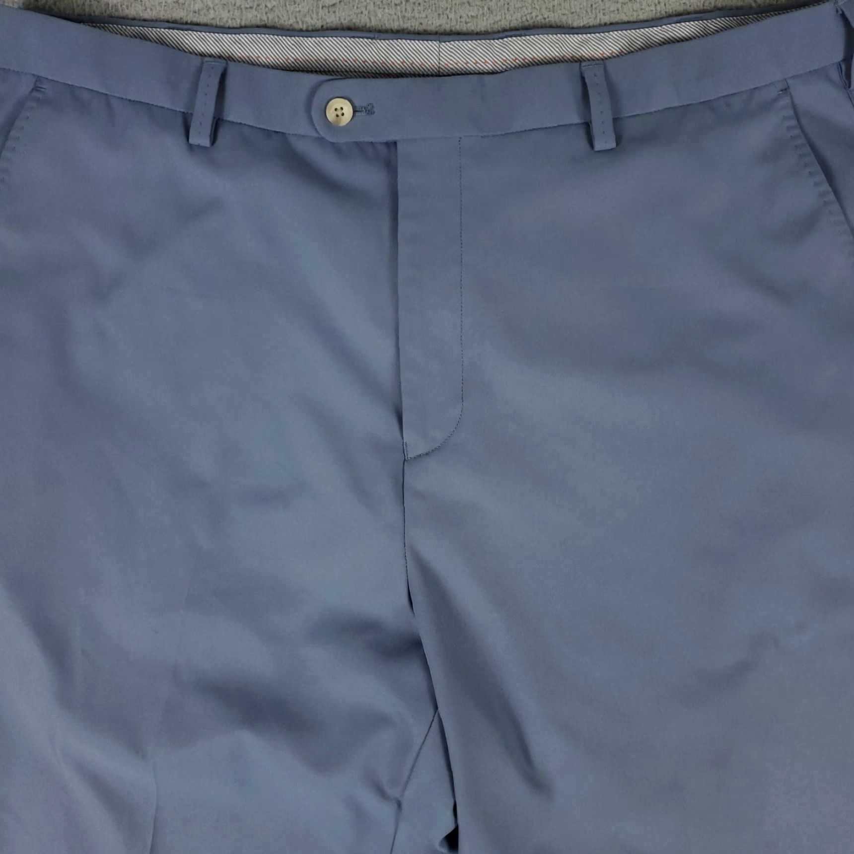 Peter Millar Peter Millar Pants Mens 40x32 Blue Cuffed Golf Slash Pockets Chino Trousers Size US 40 / EU 56 - 2 Thumbnail