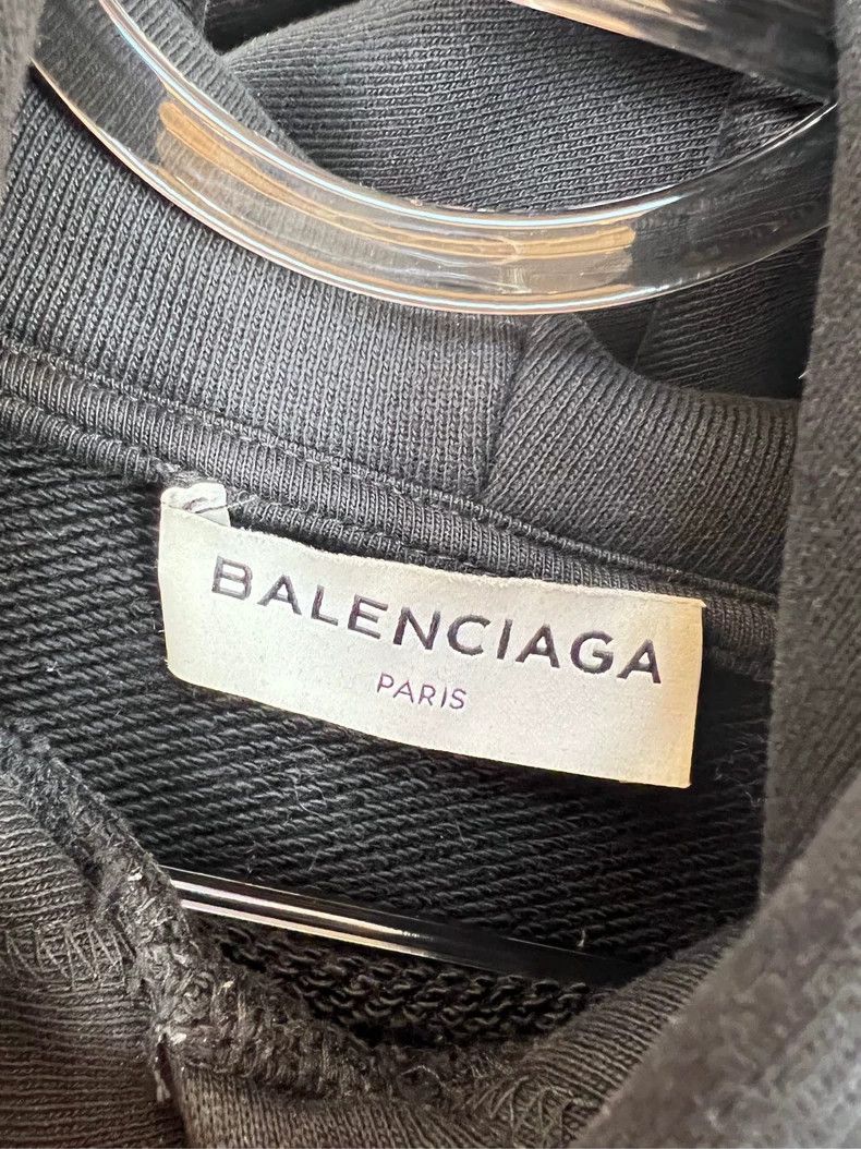 Balenciaga Balenciaga Black Hat Letter logo Hoodie Hoodie Sweater Size US XS / EU 42 / 0 - 4 Thumbnail