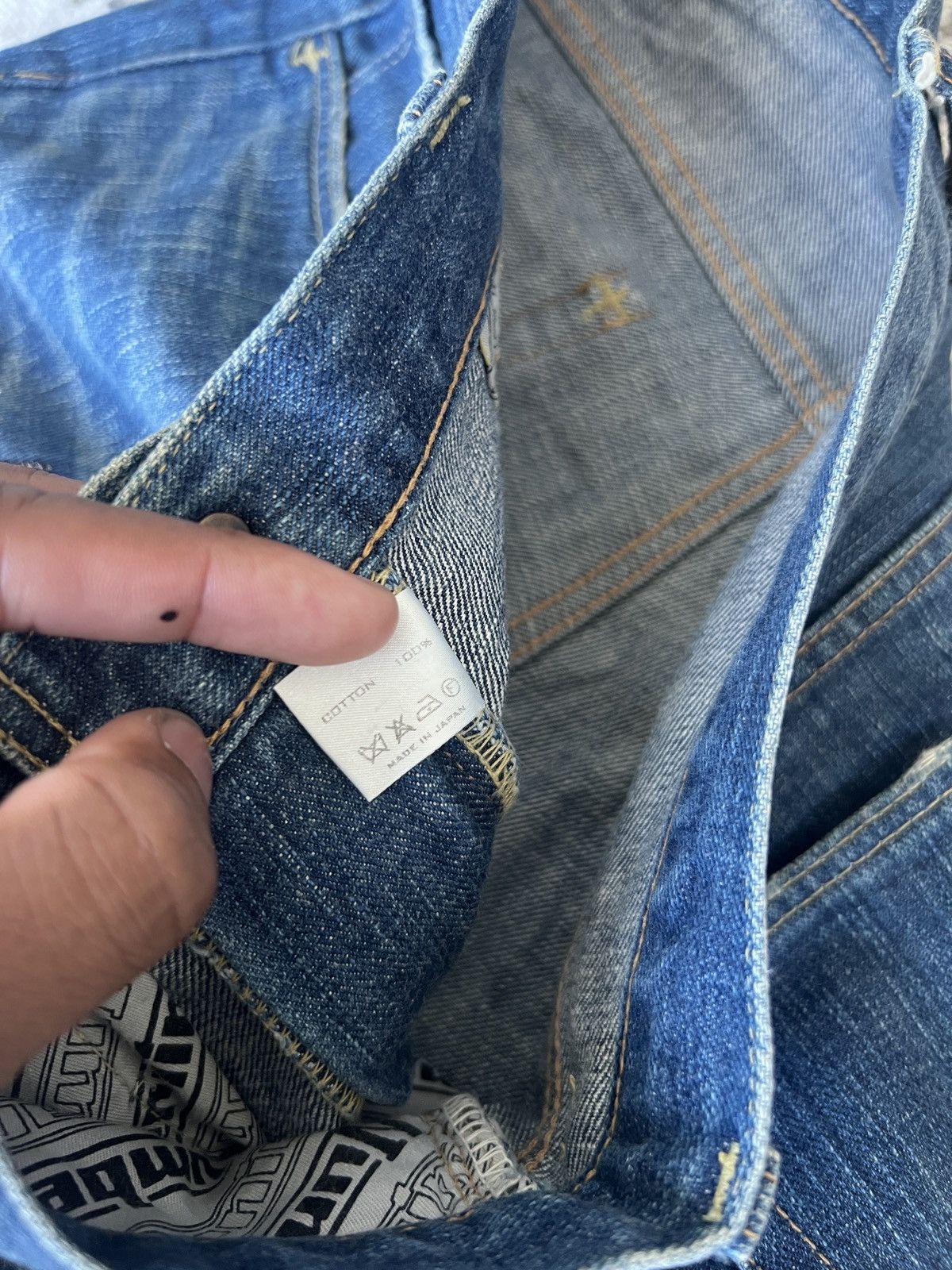 Number (N)ine Number (N)ine AW03 “Touch Me Im Sick” Patchwork Denim Size US 31 - 16 Thumbnail