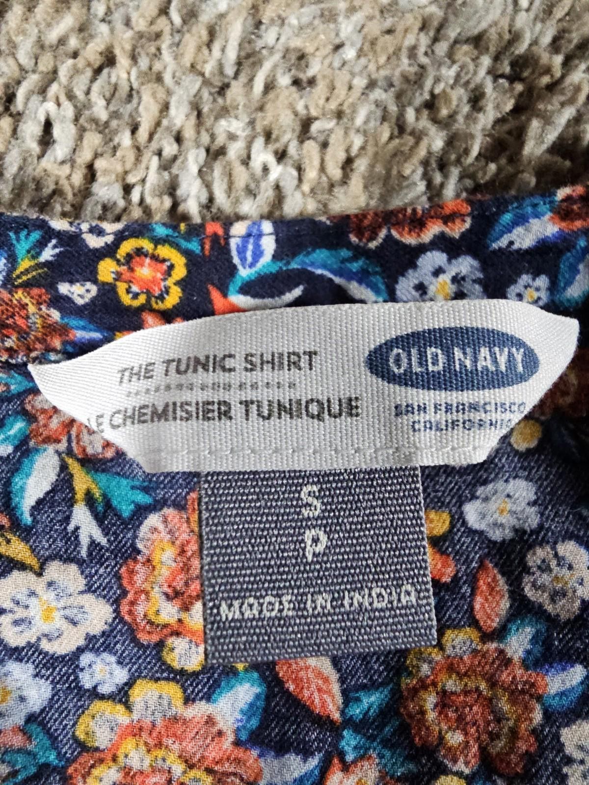 Old Navy Old Navy Tunic Shirt Floral Lightweight Flowy M Size S / US 4 / IT 40 - 3 Thumbnail