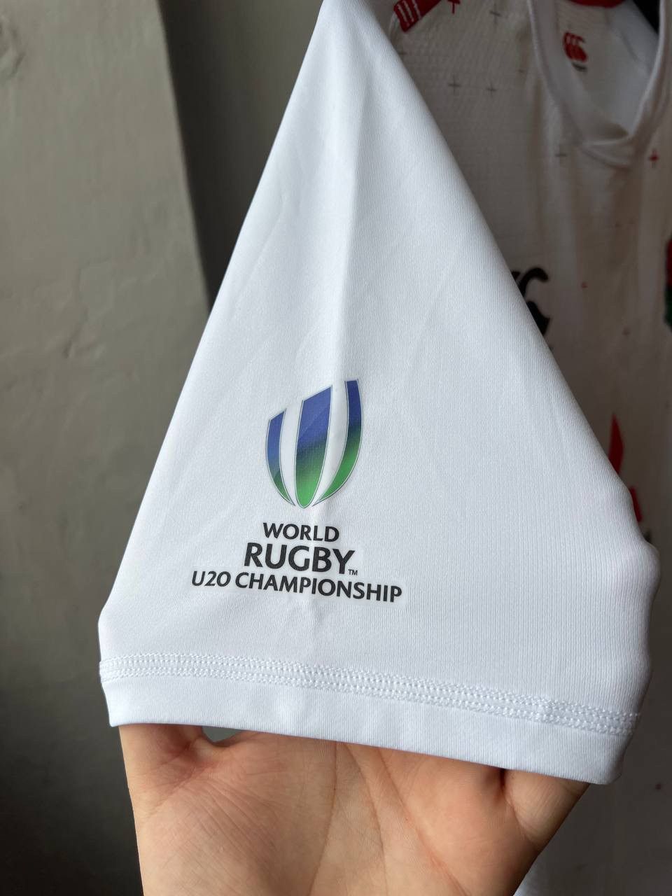 2018 ENGLAND #16 MATCH WORN PLAYER ISSUED U20 RUGBY SHIRT XL