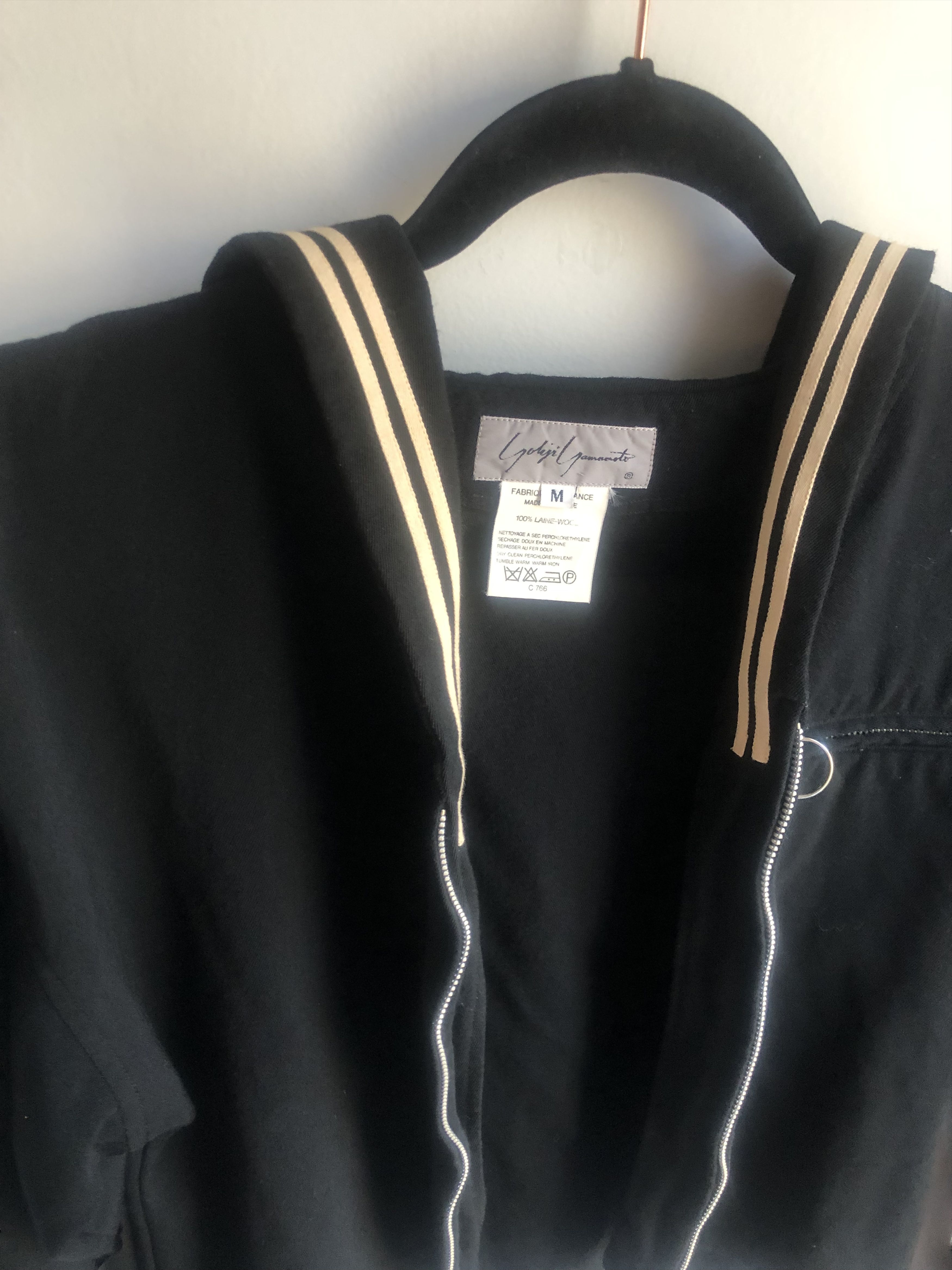 Yohji Yamamoto Vintage black nautical sailor zip top Size M / US 6-8 / IT 42-44 - 8 Thumbnail