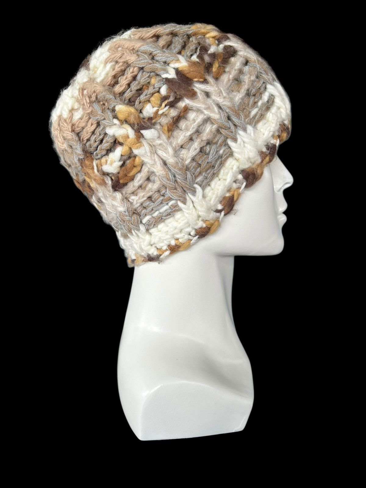 Japanese Brand × Kapital × Vintage Crochet Knitted Japanese Style Beanie Hats Rare 🎌☠️☠️ Size ONE SIZE - 3 Thumbnail