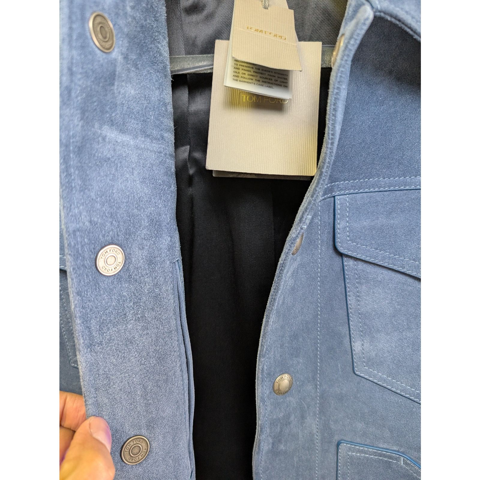 Tom Ford o1rshd1 Denim Jacket Blouson in Blue Size US L / EU 52-54 / 3 - 12 Thumbnail