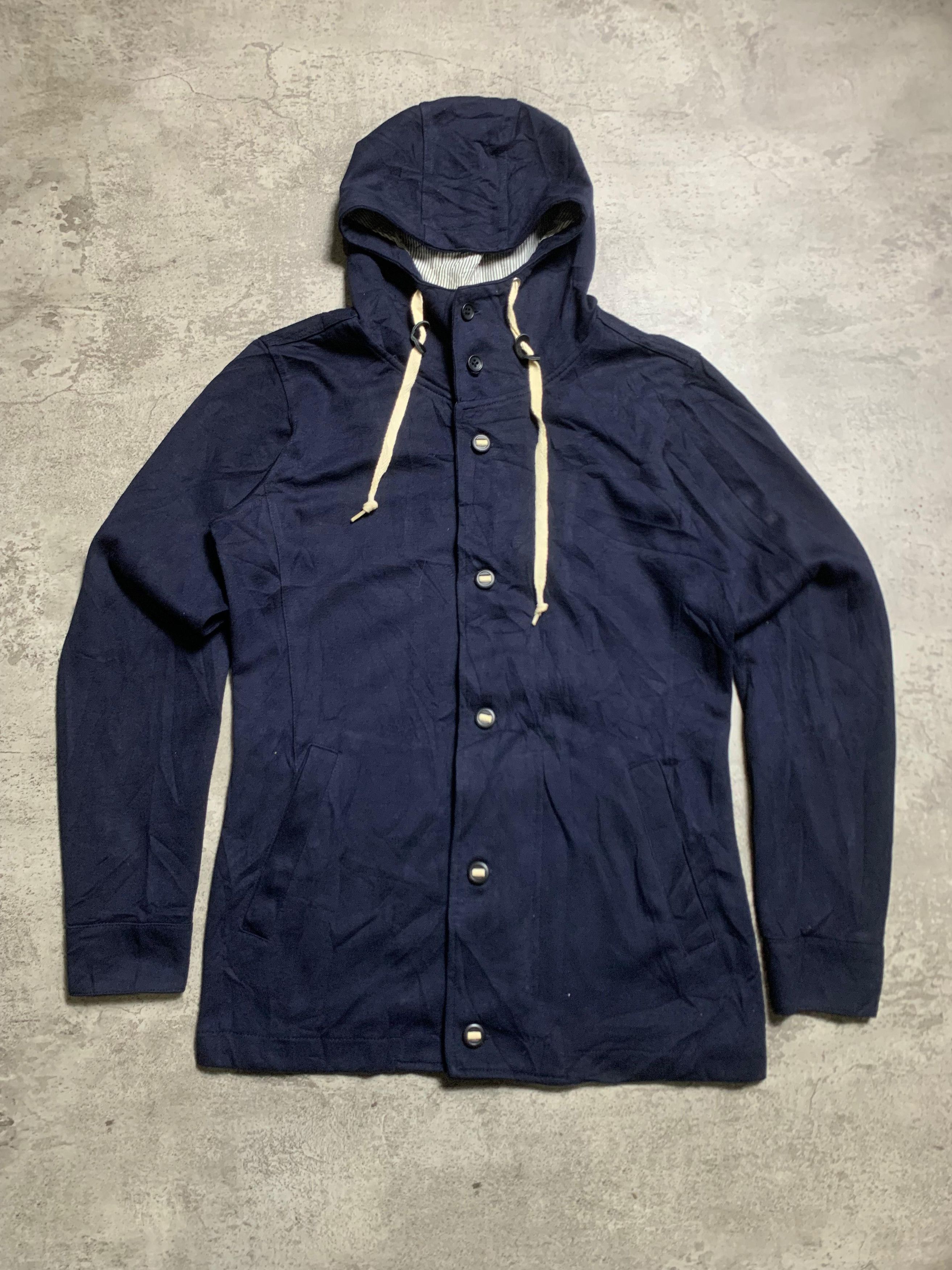 Takeo Kikuchi 2000s Takeo Kikuchi Zip Up Utility Jacket Navy Size US S / EU 44-46 / 1 - 1 Thumbnail