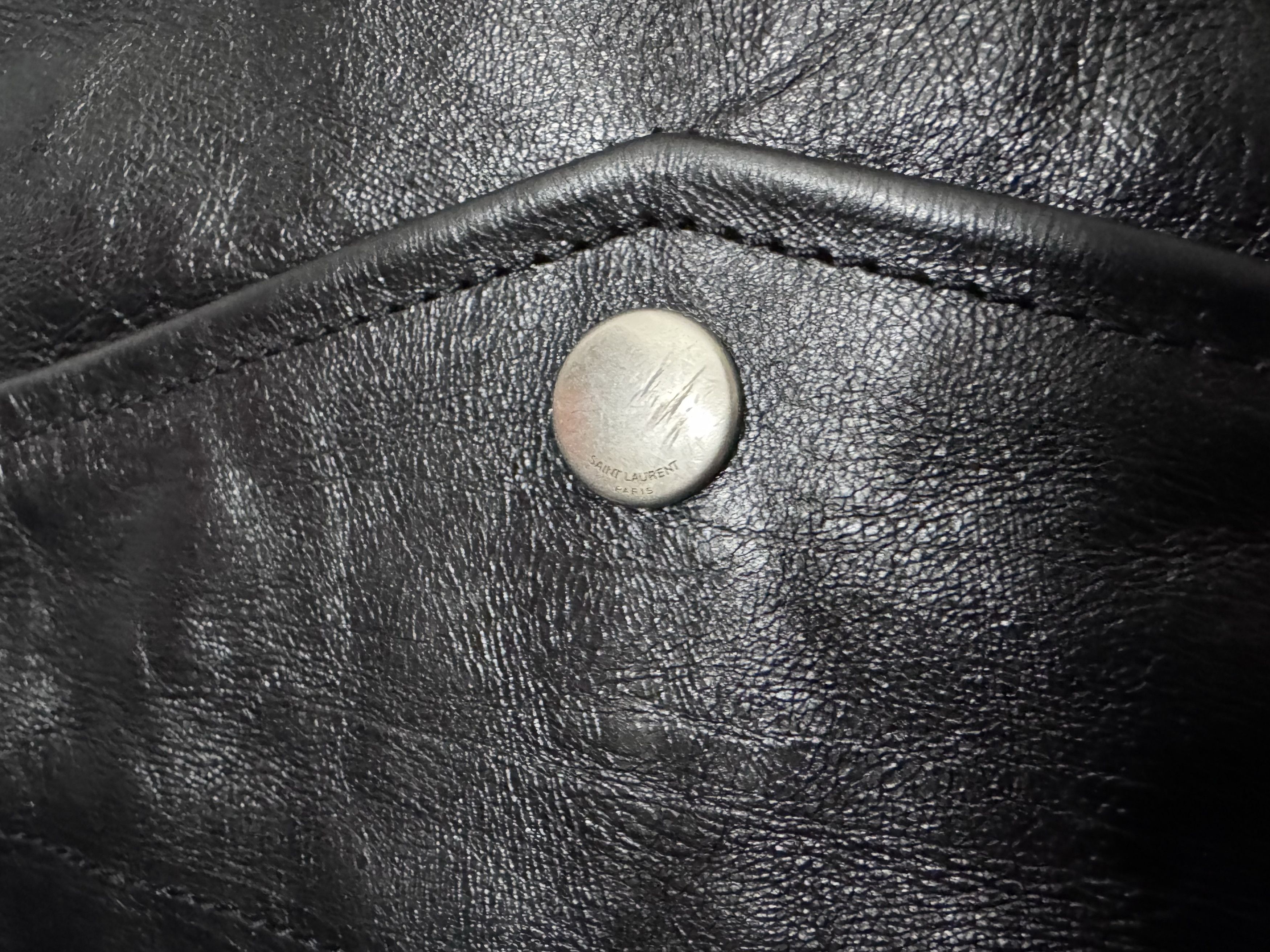 Saint Laurent Paris Saint Laurent Calfskin Biker Jacket Size US M / EU 48-50 / 2 - 12 Thumbnail