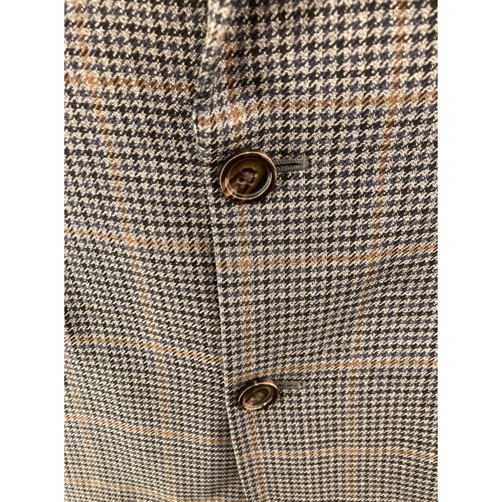 Ralph Lauren LAUREN RALPH LAUREN Mens Blazer 40L Brown Herringbone Wool Classic Fit Two-Button Size 40R - 6 Thumbnail