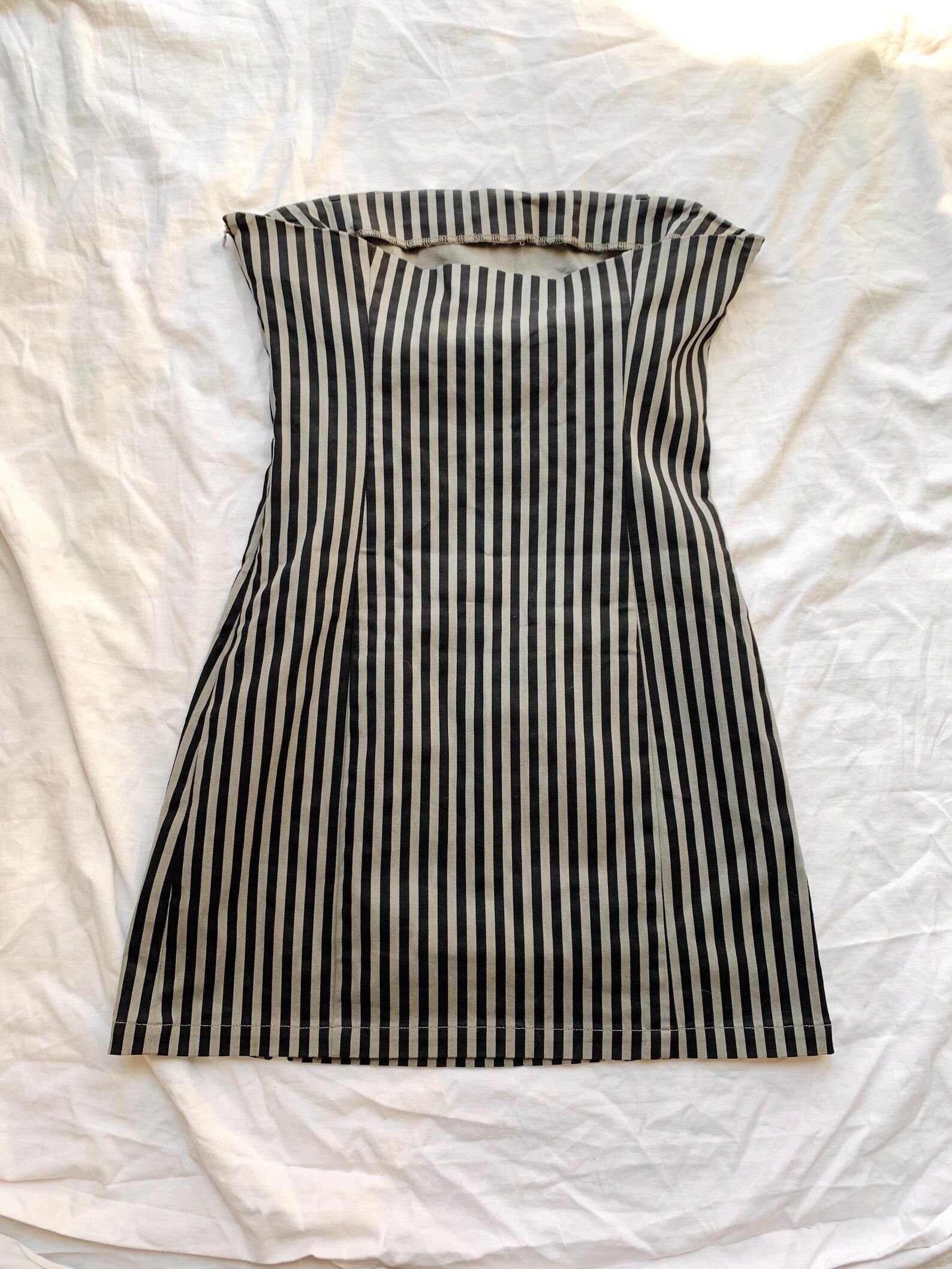 Miss Sixty Y2K Killah Tube Dress Striped Bodycon Mini - Size L Size L / US 10 / IT 46 - 10 Thumbnail