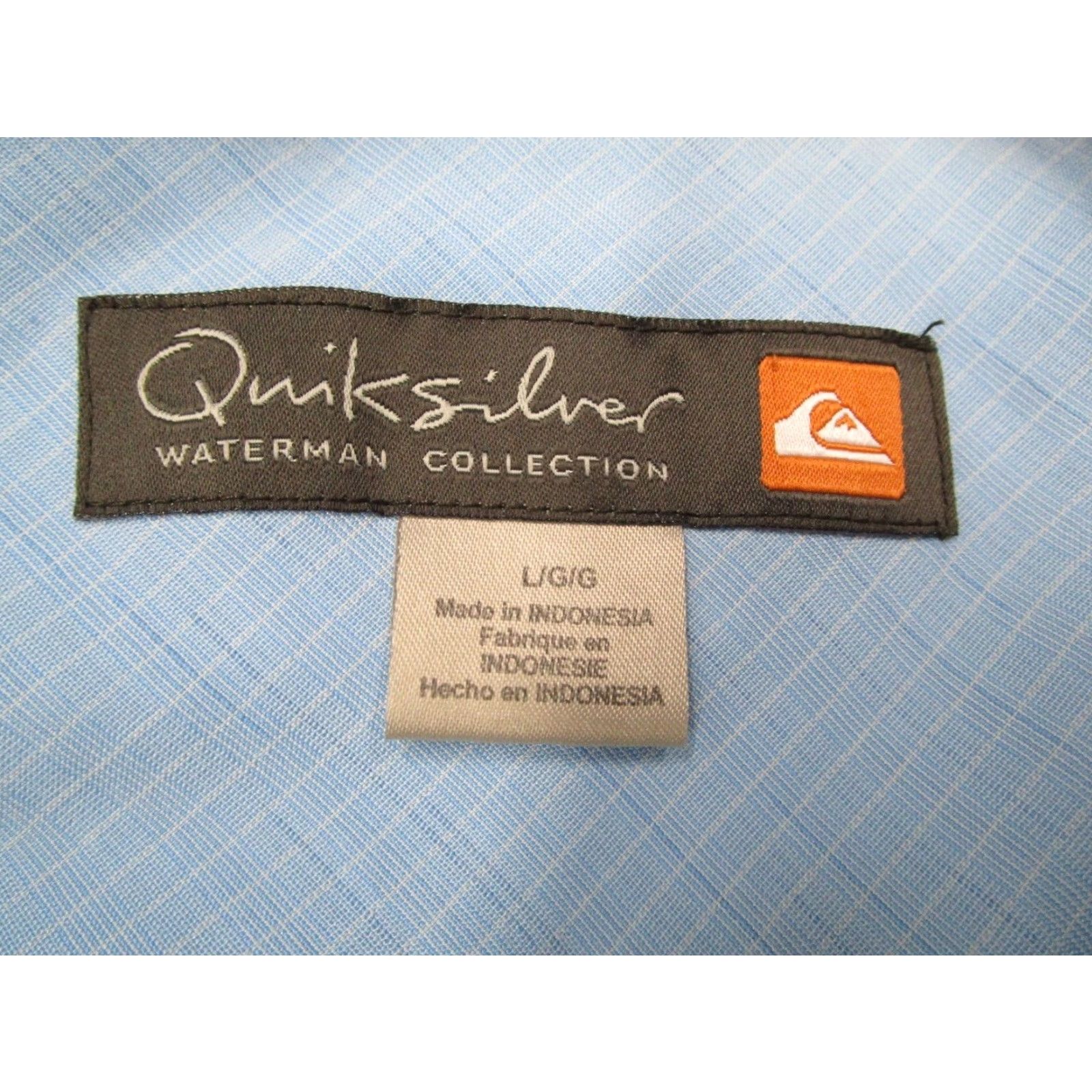 Quiksilver Quiksilver Waterman Shirt Mens Large Blue Button Up Hawaiian Camp Fish Tiki Size US L / EU 52-54 / 3 - 3 Thumbnail