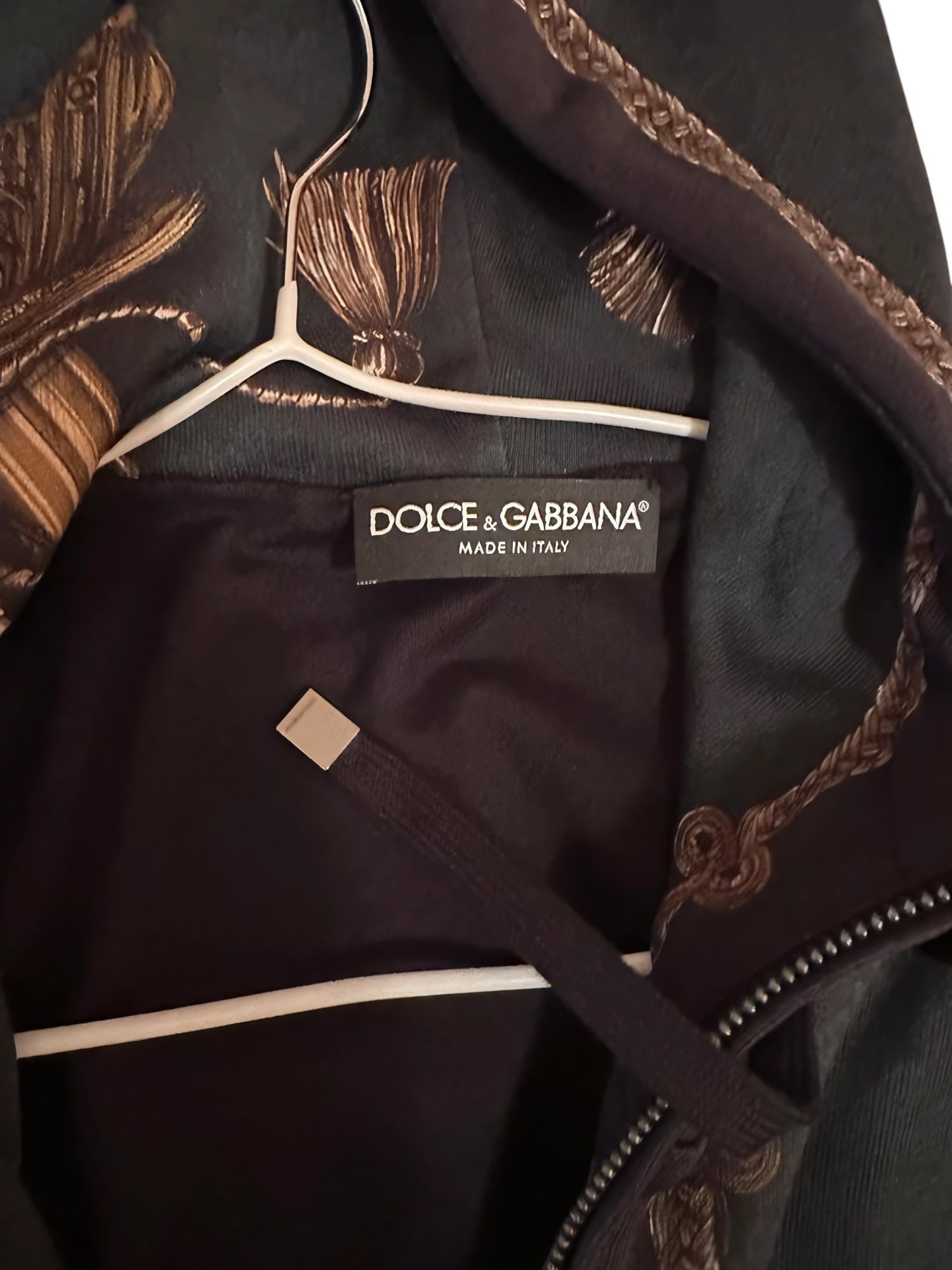 Dolce & Gabbana PRINTED SWORDS COTTON ZIP HOODIE Size US M / EU 48-50 / 2 - 2 Thumbnail